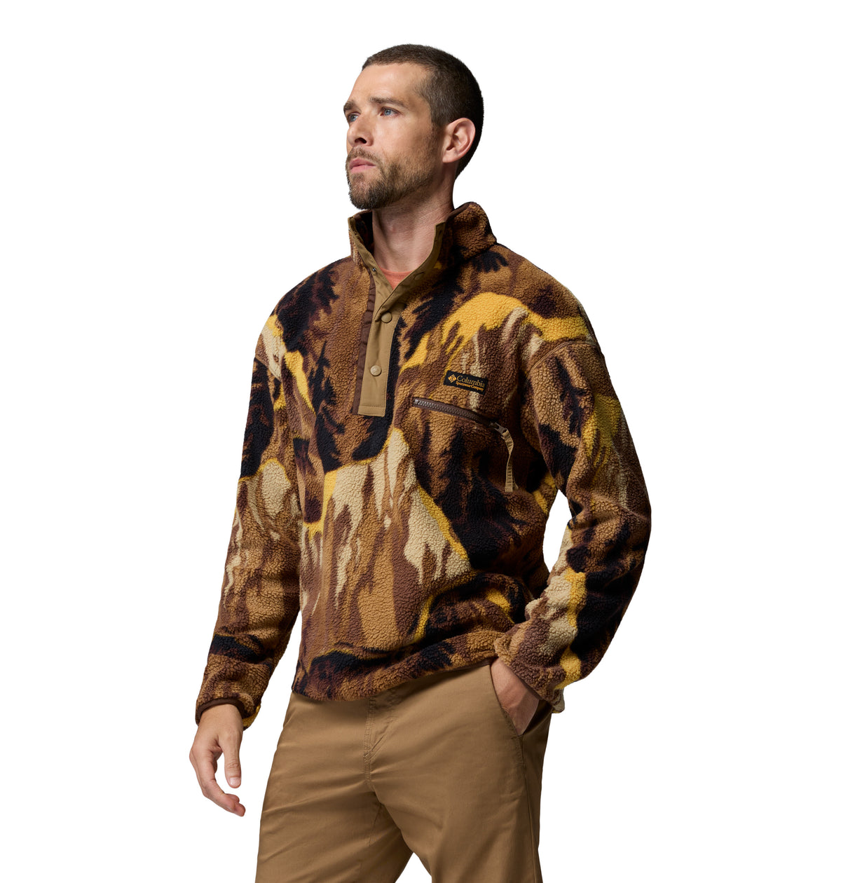 Sudadera para Hombre Columbia Helvetia II Printed Half Snap Fleece