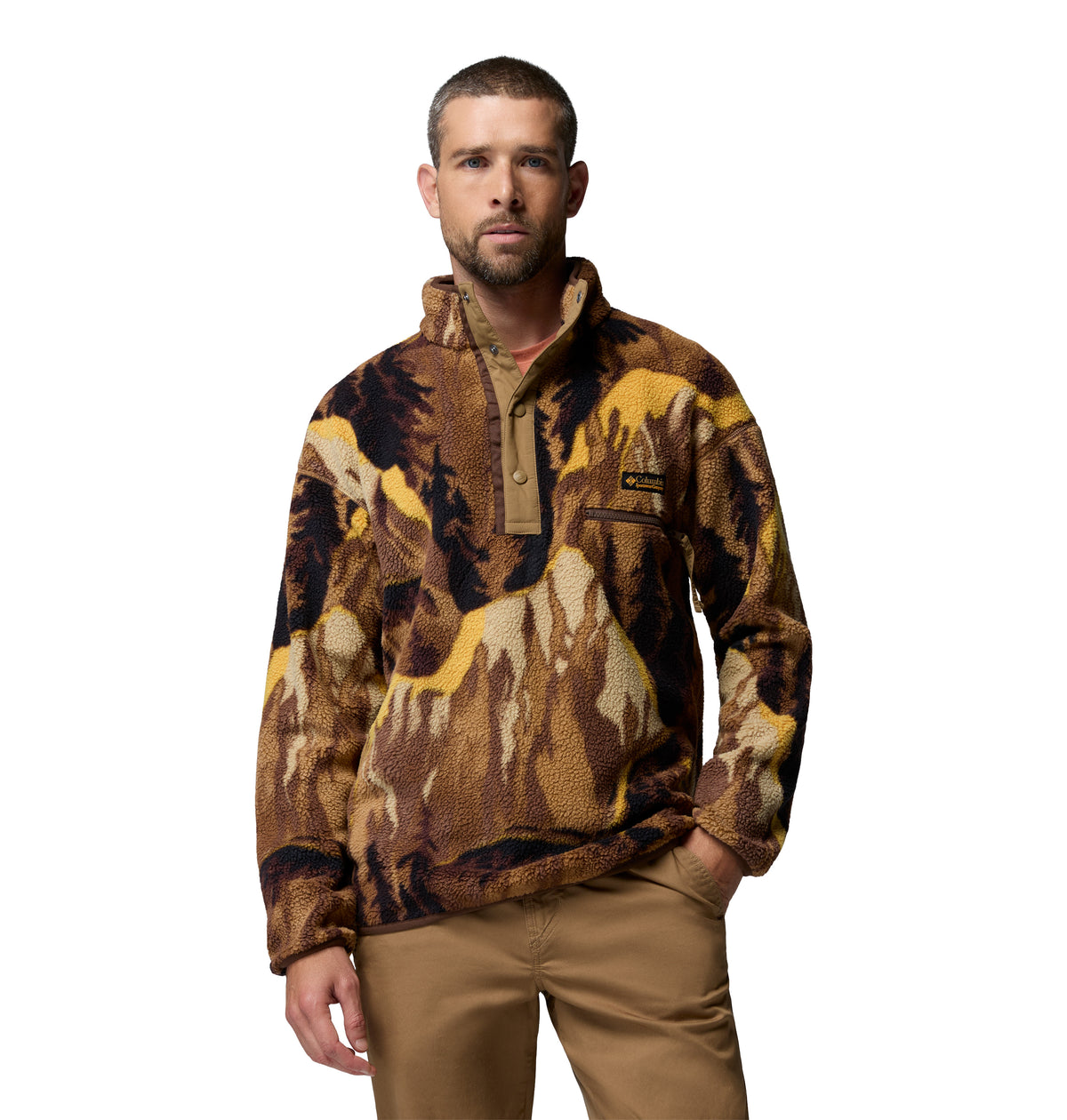 Sudadera para Hombre Columbia Helvetia II Printed Half Snap Fleece