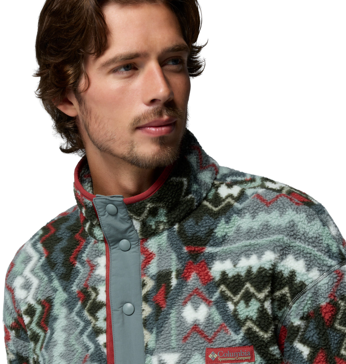 Sudadera para Hombre Columbia Helvetia II Printed Half Snap Fleece