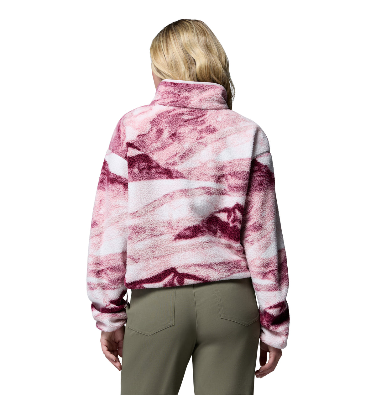 Sudadera de medio cierre para Mujer Columbia Helvetia II Printed Cropped Half Snap