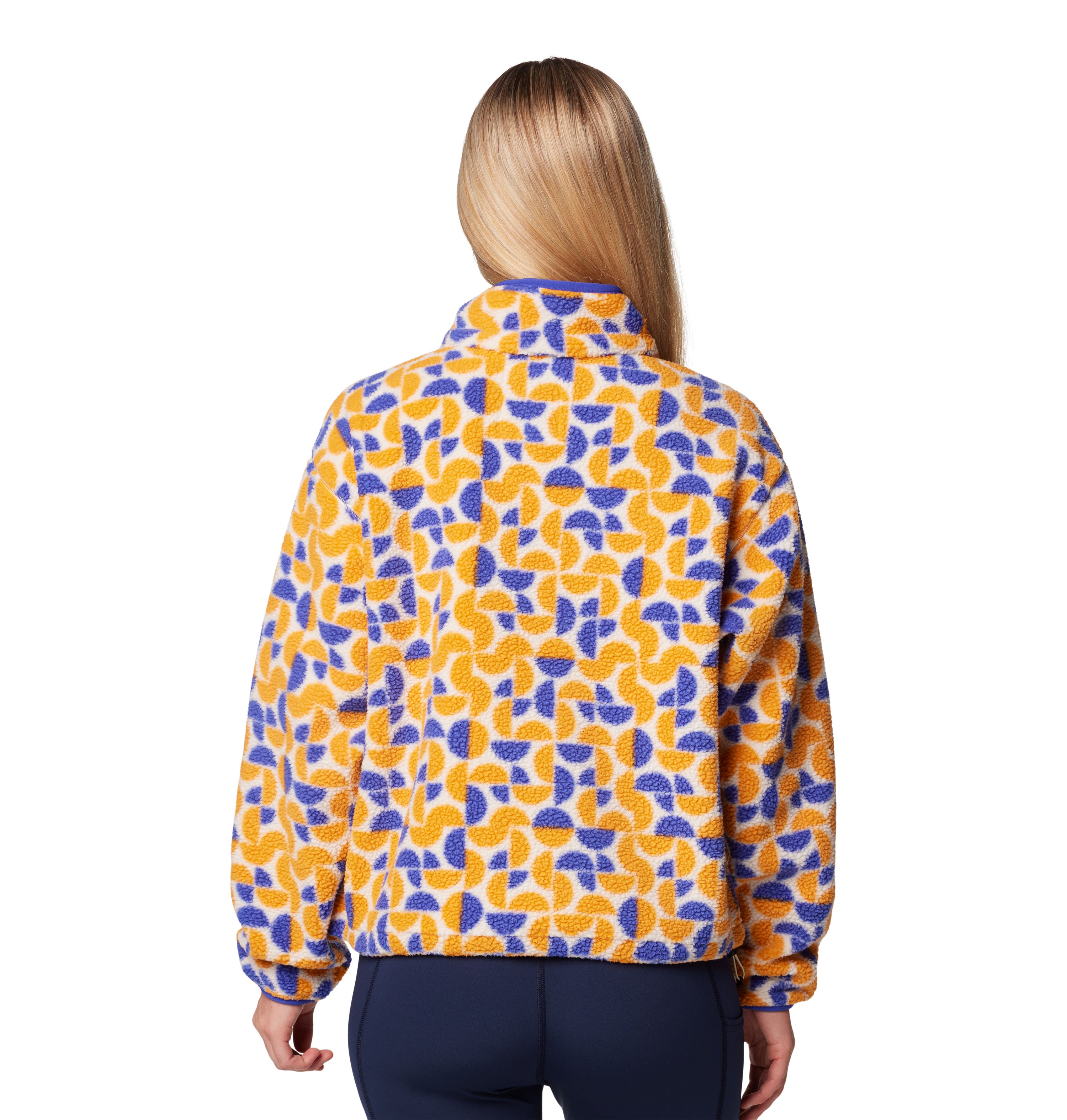 SUDADERA MUJER COLUMBIA | HELVETIA II PRINTED CROPPED HALF SNAP