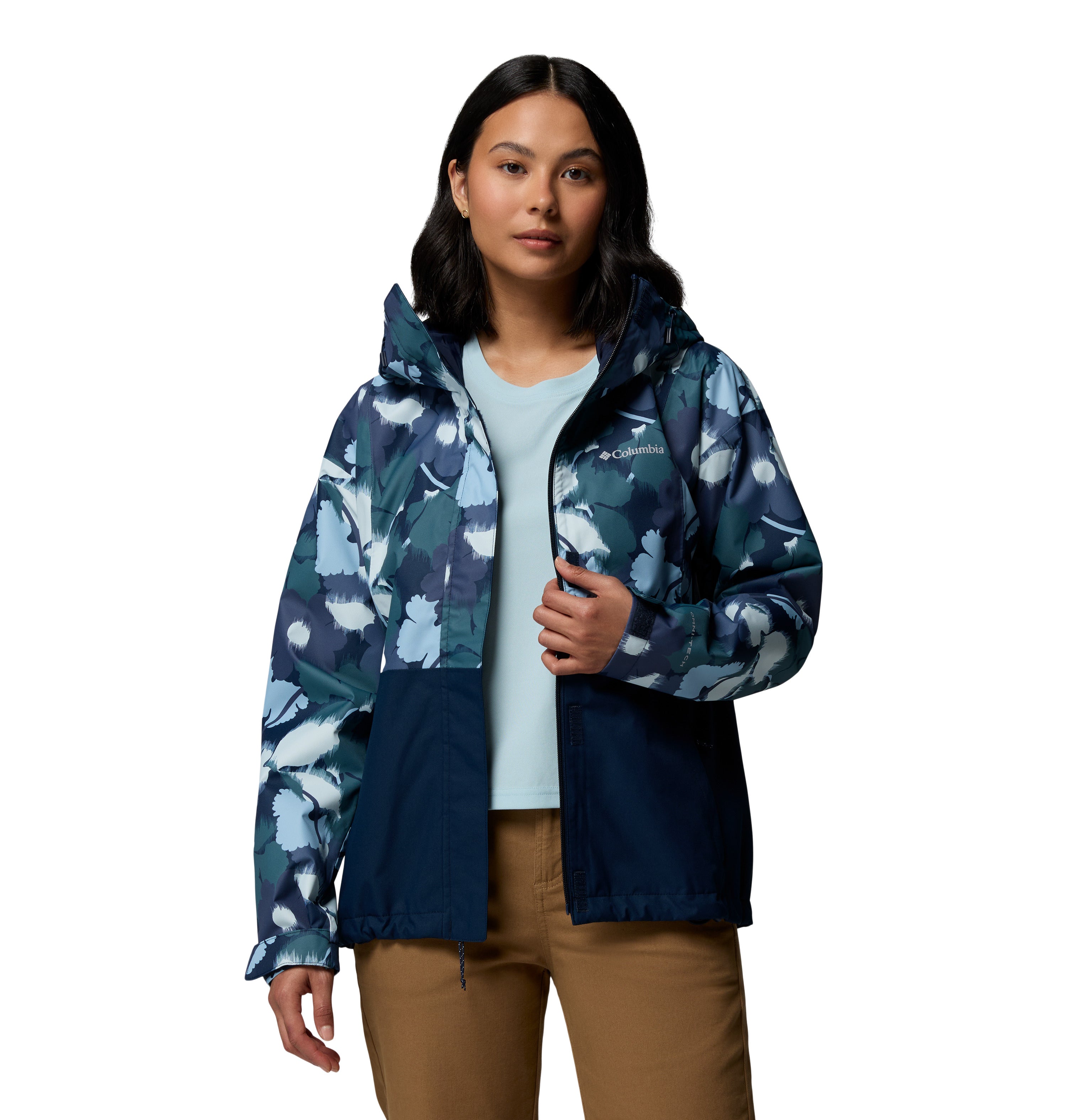 Chamarra Impermeable para Mujer Hikebound Printed Jacket