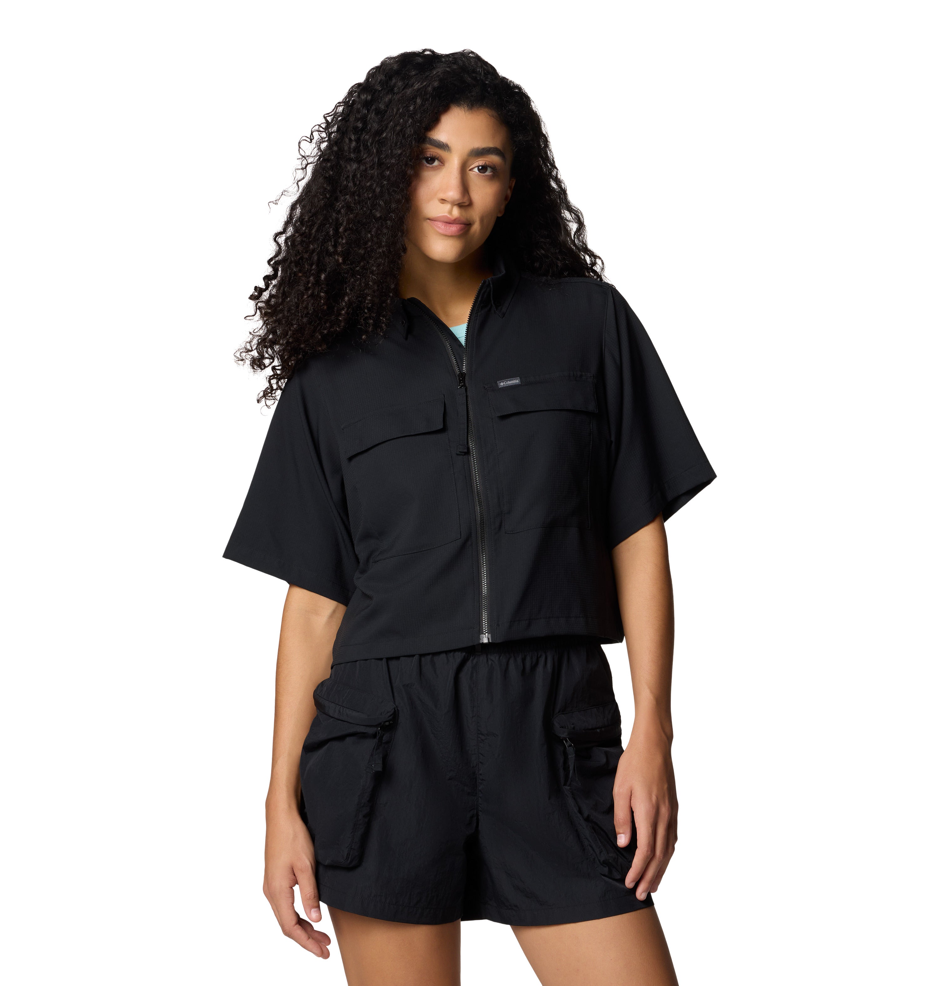 CAMISA MUJER COLUMBIA | ELEVATED VIEW UTILITY SS