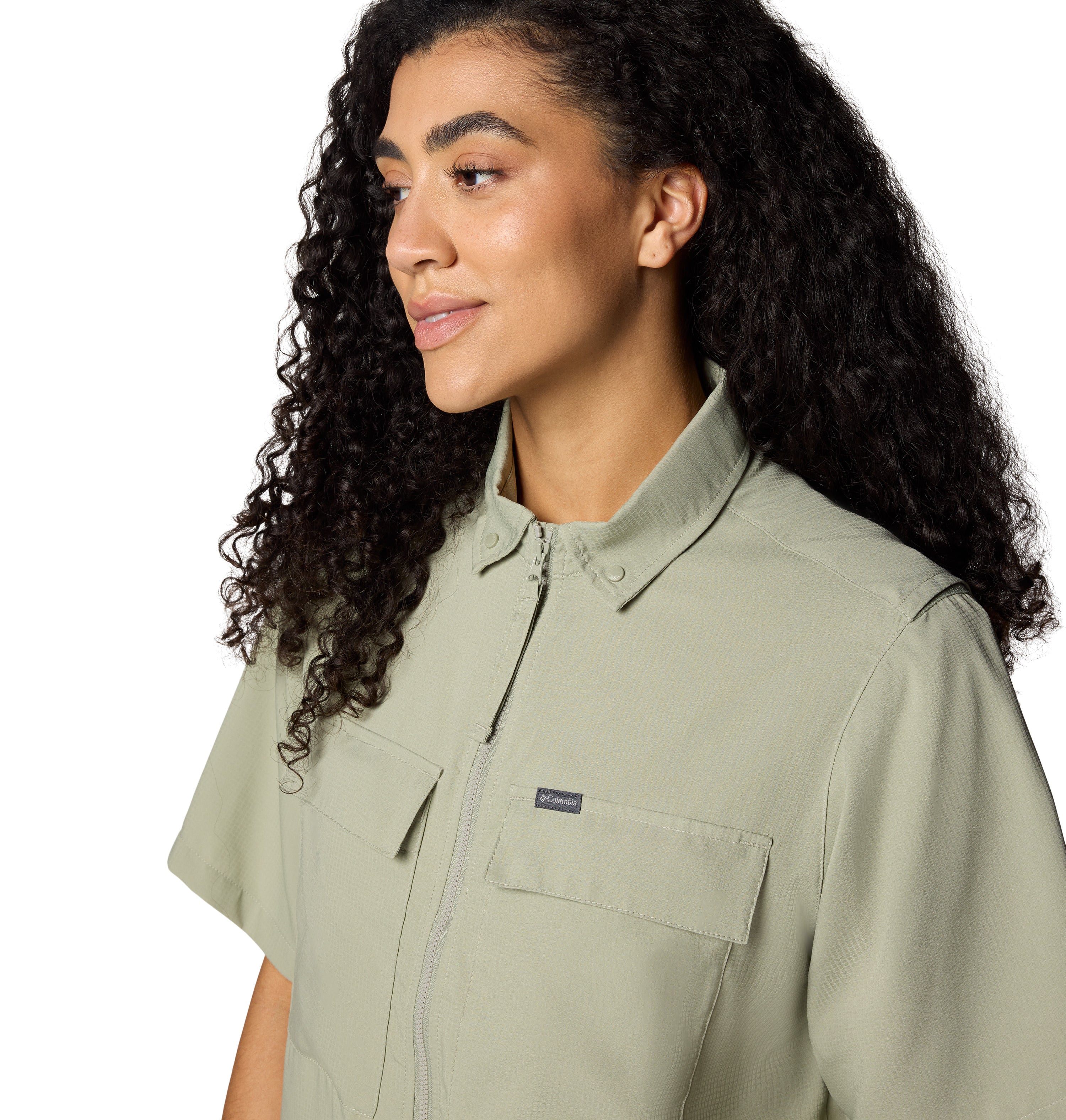 CAMISA MUJER COLUMBIA | ELEVATED VIEW UTILITY SS