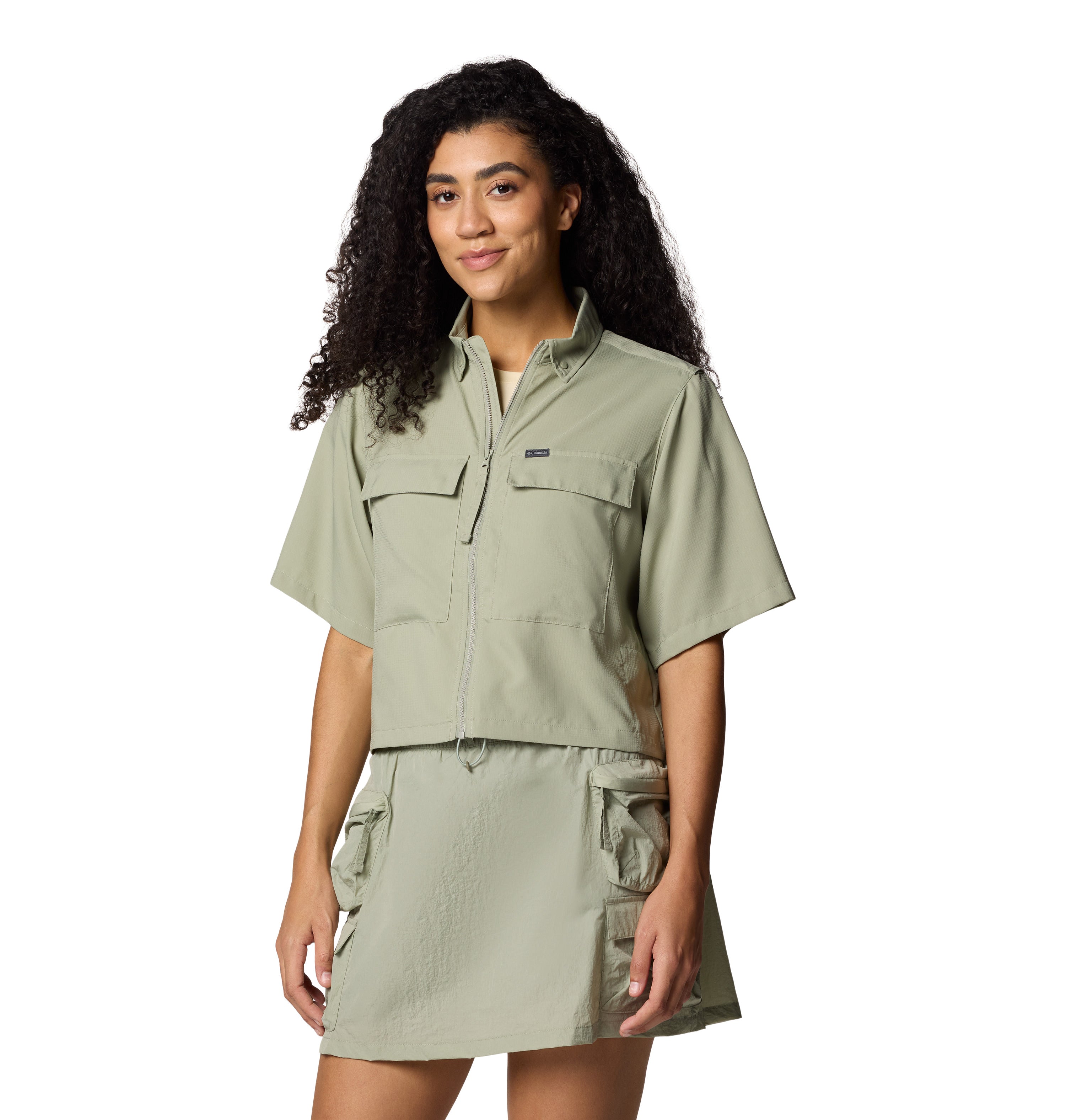 CAMISA MUJER COLUMBIA | ELEVATED VIEW UTILITY SS