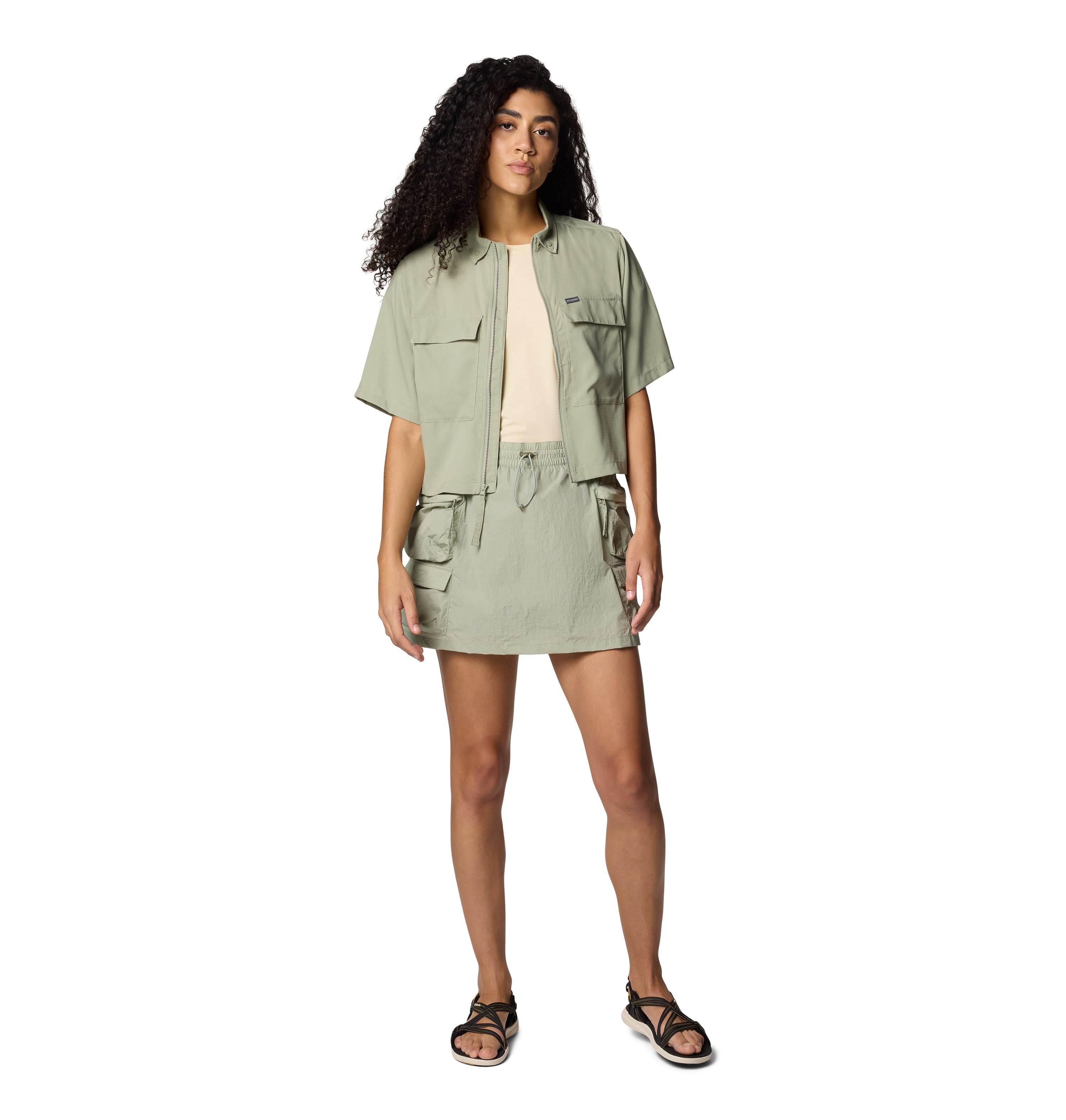 CAMISA MUJER COLUMBIA | ELEVATED VIEW UTILITY SS