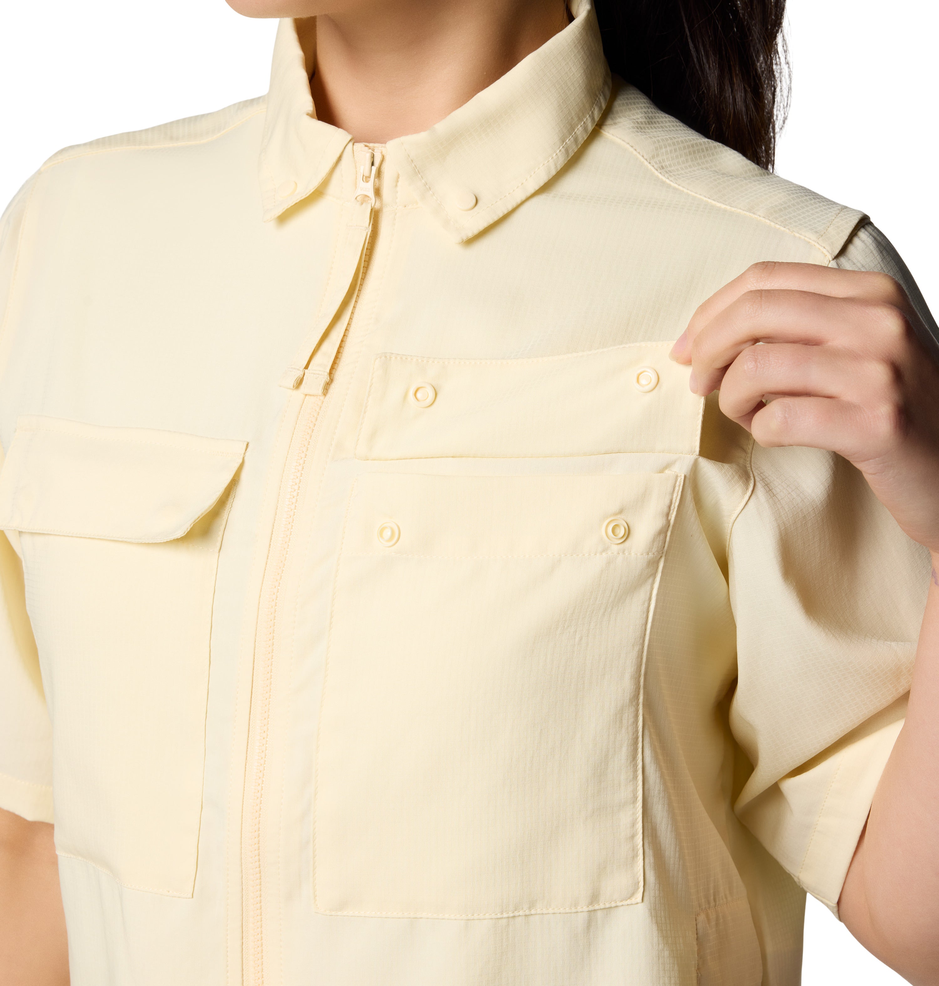 CAMISA MUJER COLUMBIA | ELEVATED VIEW UTILITY SS