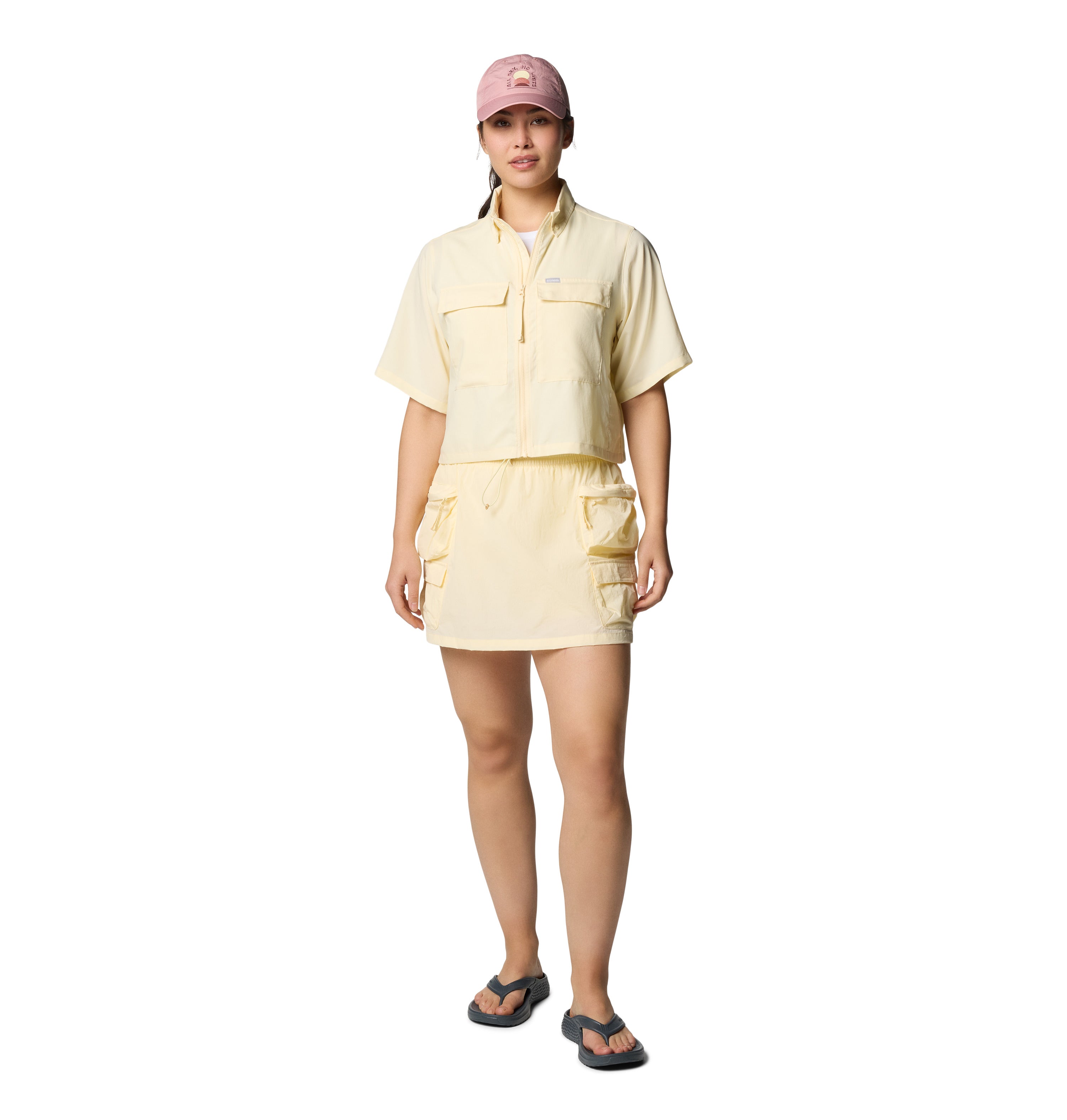 CAMISA MUJER COLUMBIA | ELEVATED VIEW UTILITY SS