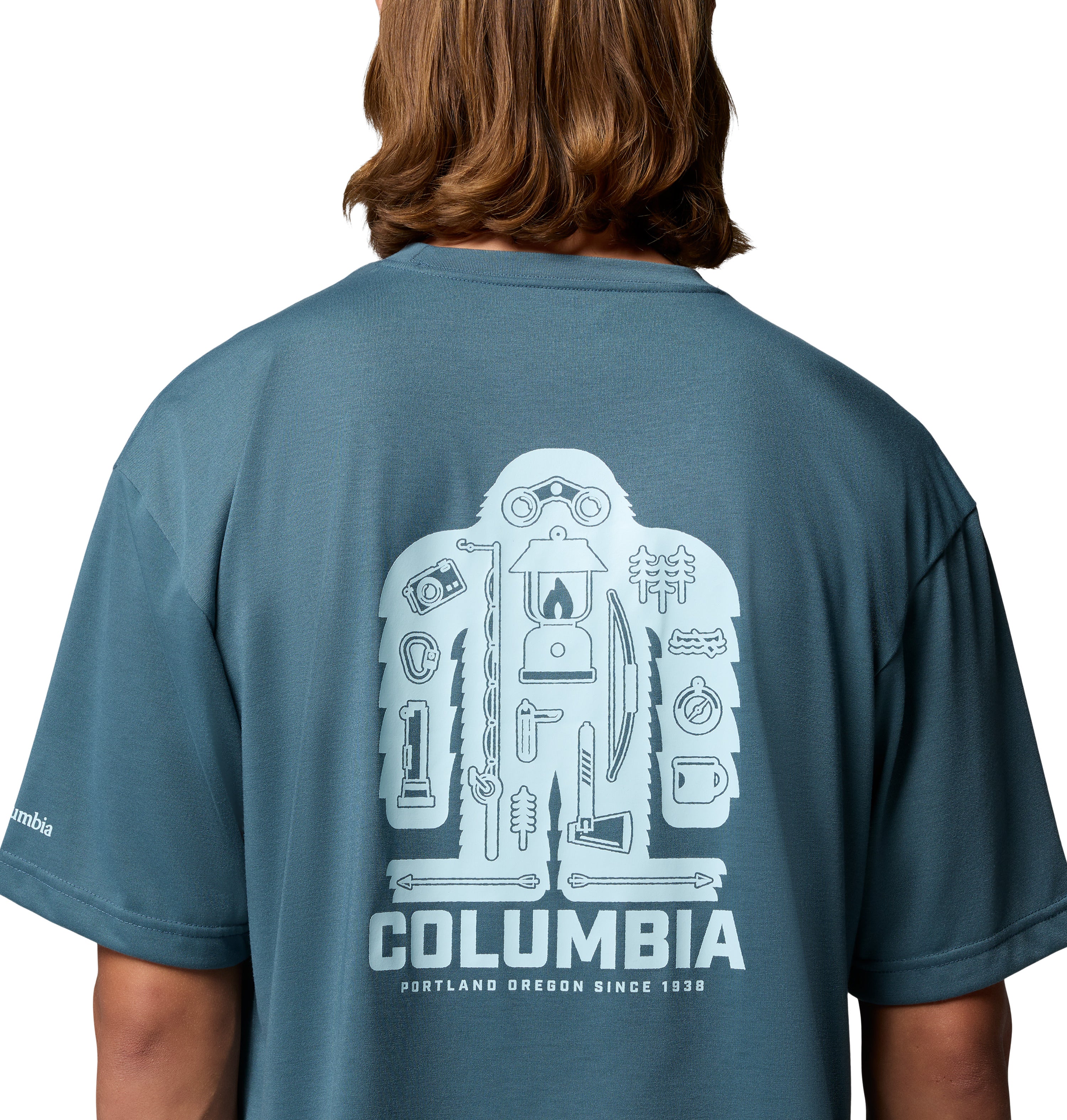 Playera para Hombre Columbia Cedar Trail Back Graphic Tee