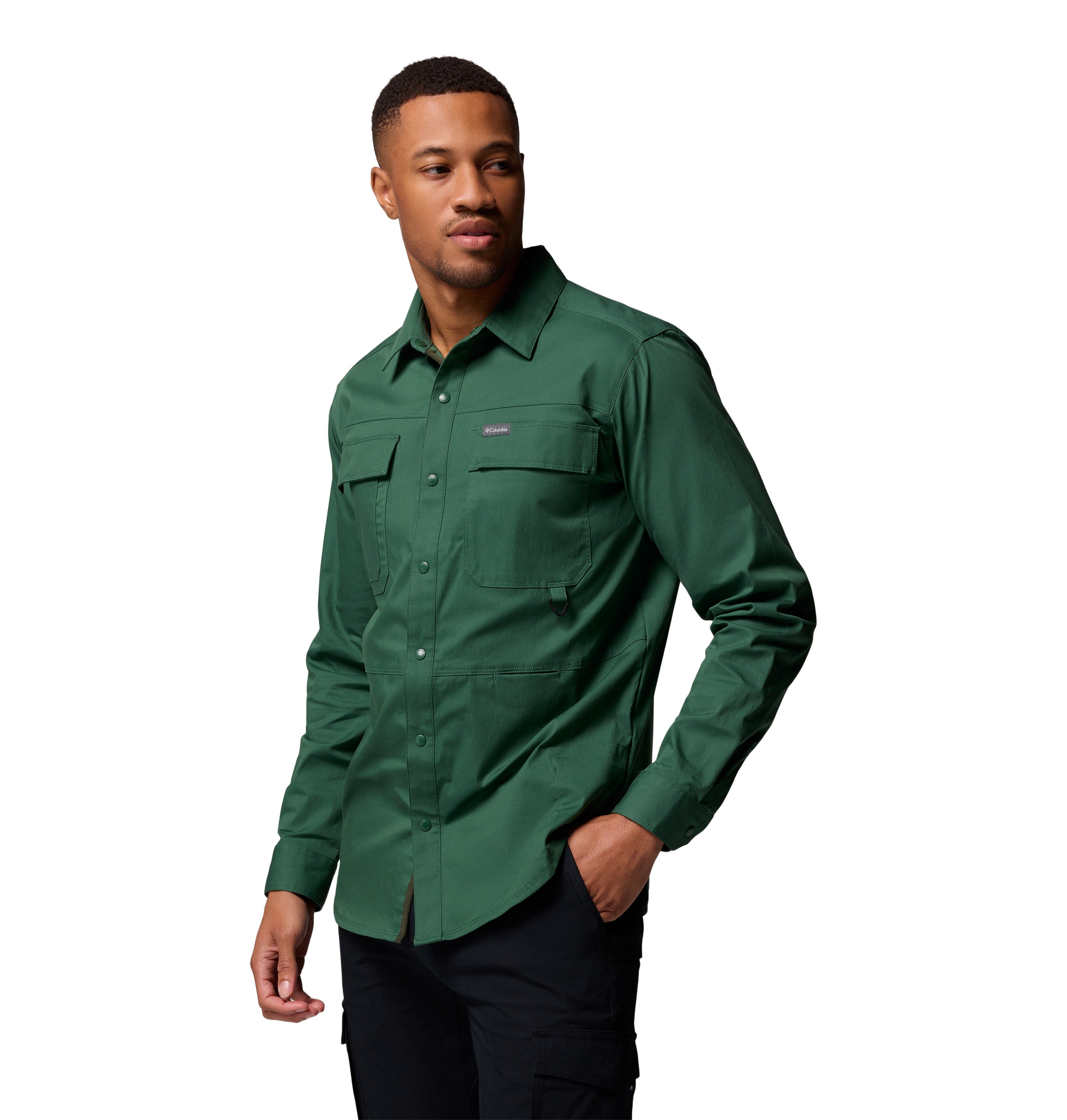 Camisa de sarga de manga larga para hombre Columbia Landroamer Twill LS Shirt
