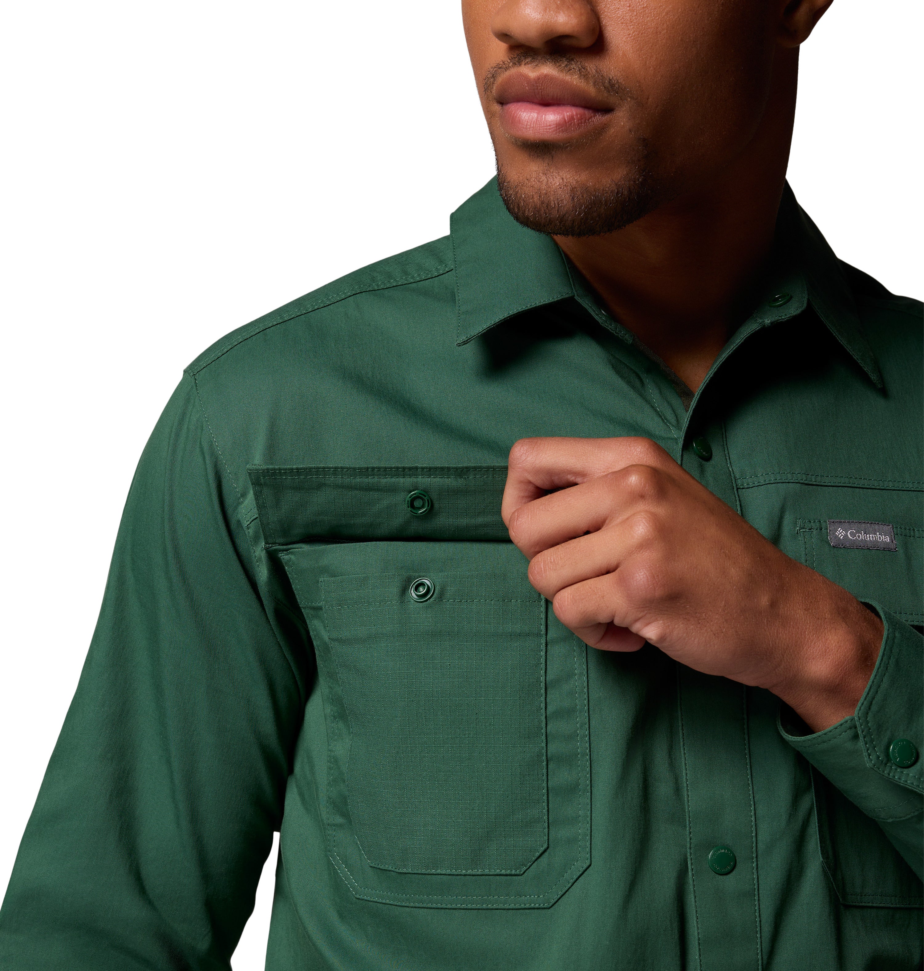 Camisa de sarga de manga larga para hombre Columbia Landroamer Twill LS Shirt
