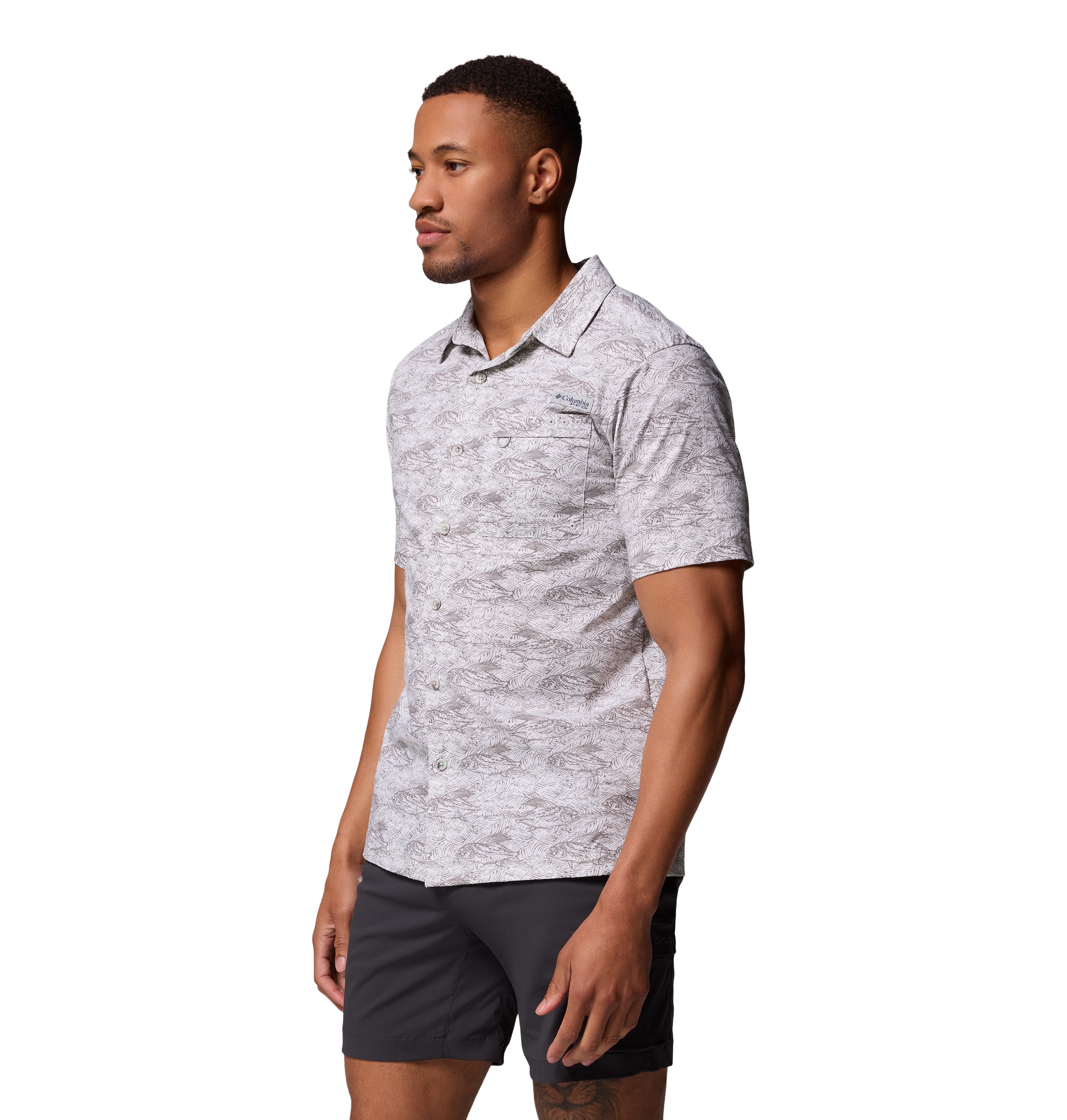 Camisa de manga corta para hombre Columbia Wild Cast Camp