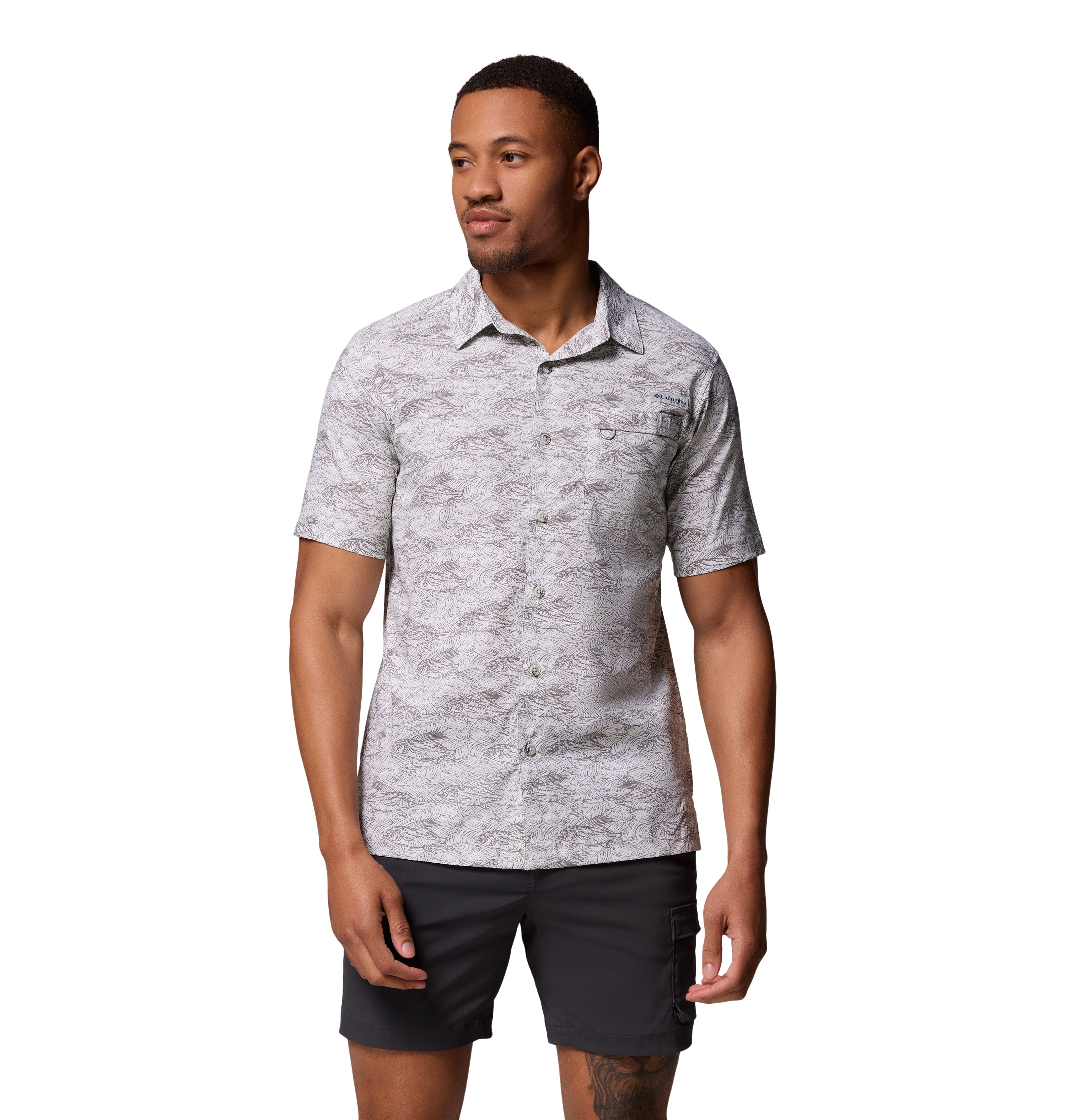 Camisa de manga corta para hombre Columbia Wild Cast Camp