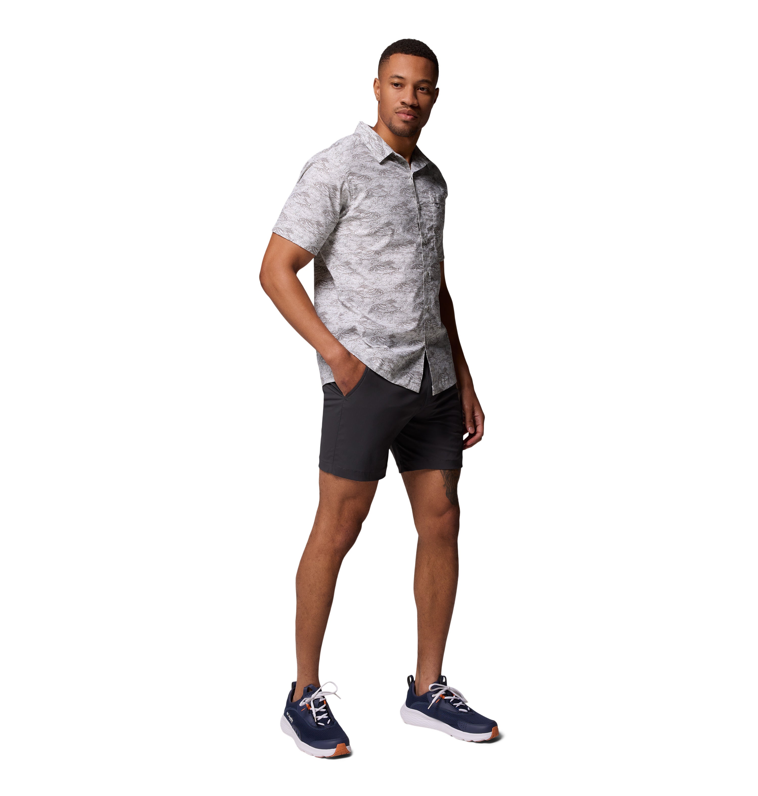 Camisa de manga corta para hombre Columbia Wild Cast Camp