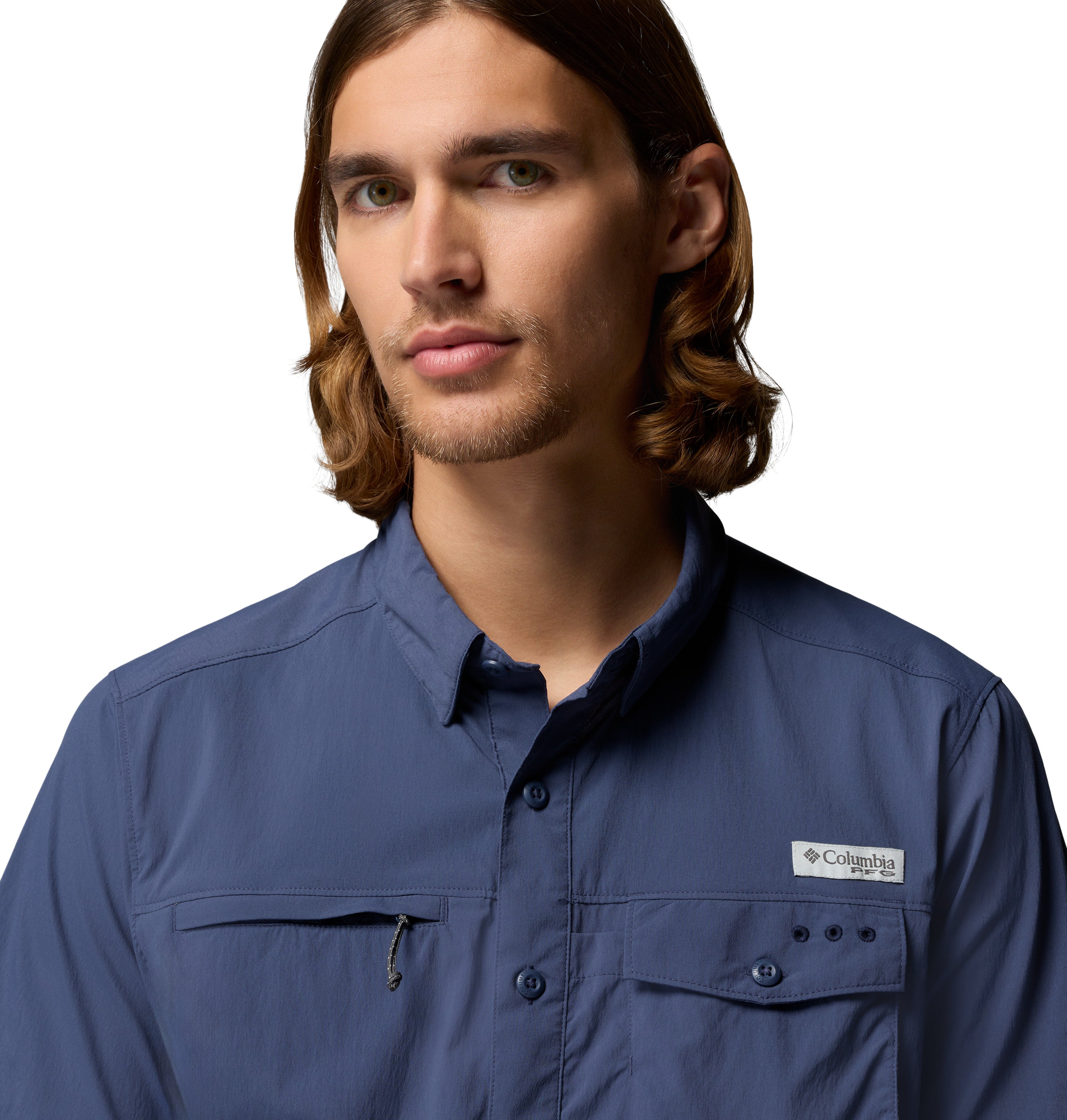 Camisa para hombre manga corta PFG Columbia Wild Cast Short Sleeve Shirt
