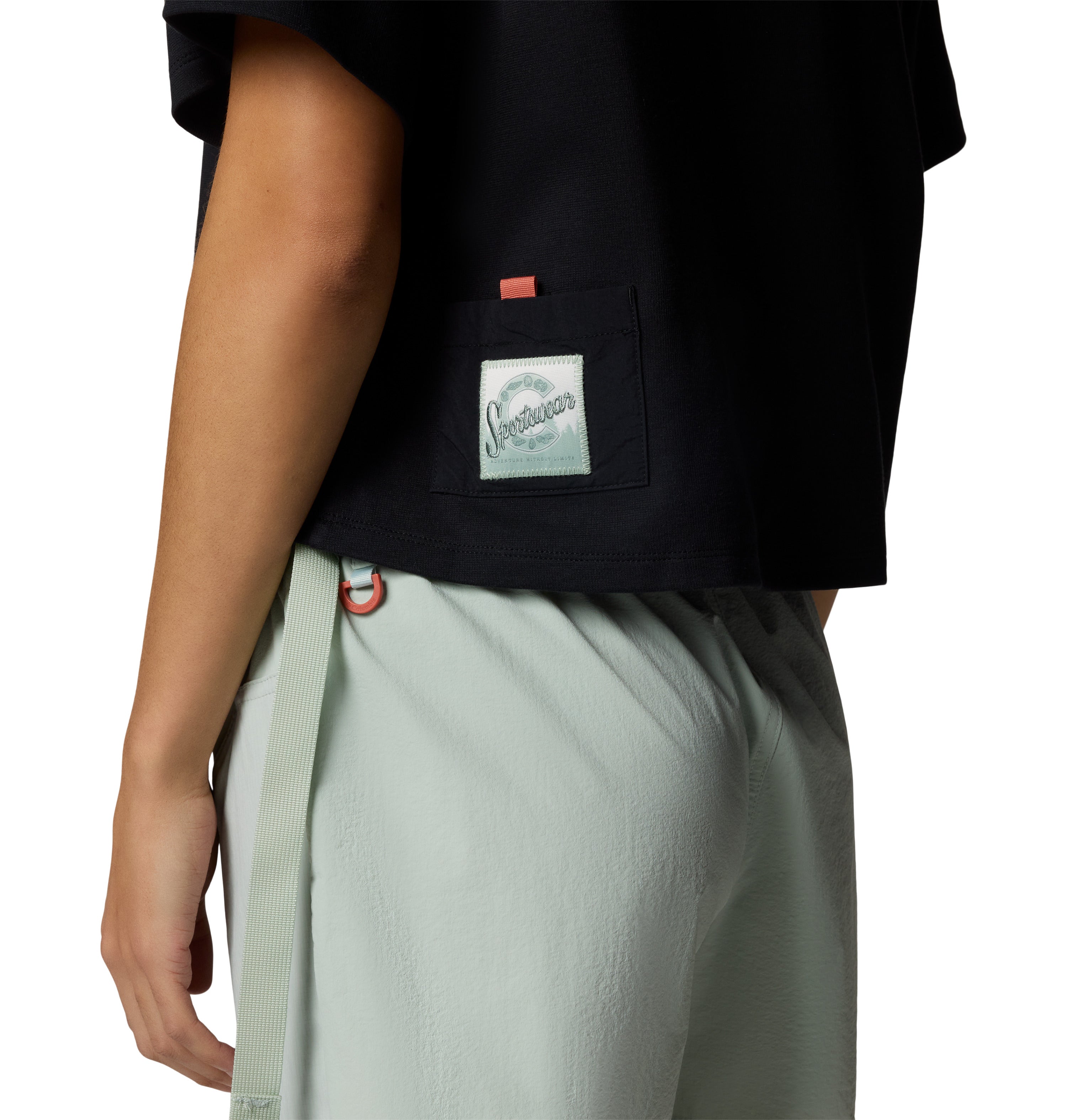 PLAYERA MUJER COLUMBIA | COVE BEACH CROPPED POCKET TEE