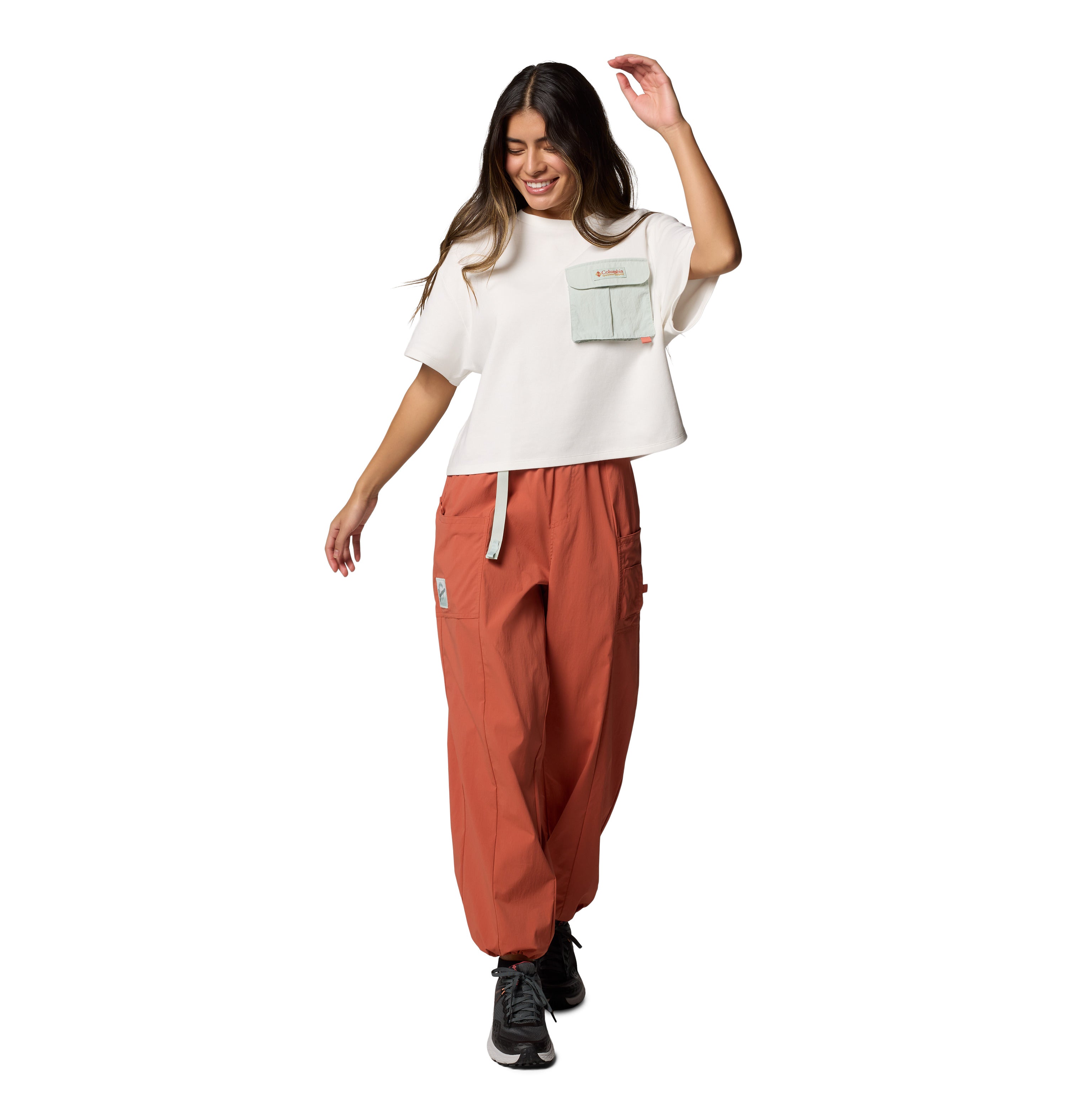 PLAYERA MUJER COLUMBIA | COVE BEACH CROPPED POCKET TEE