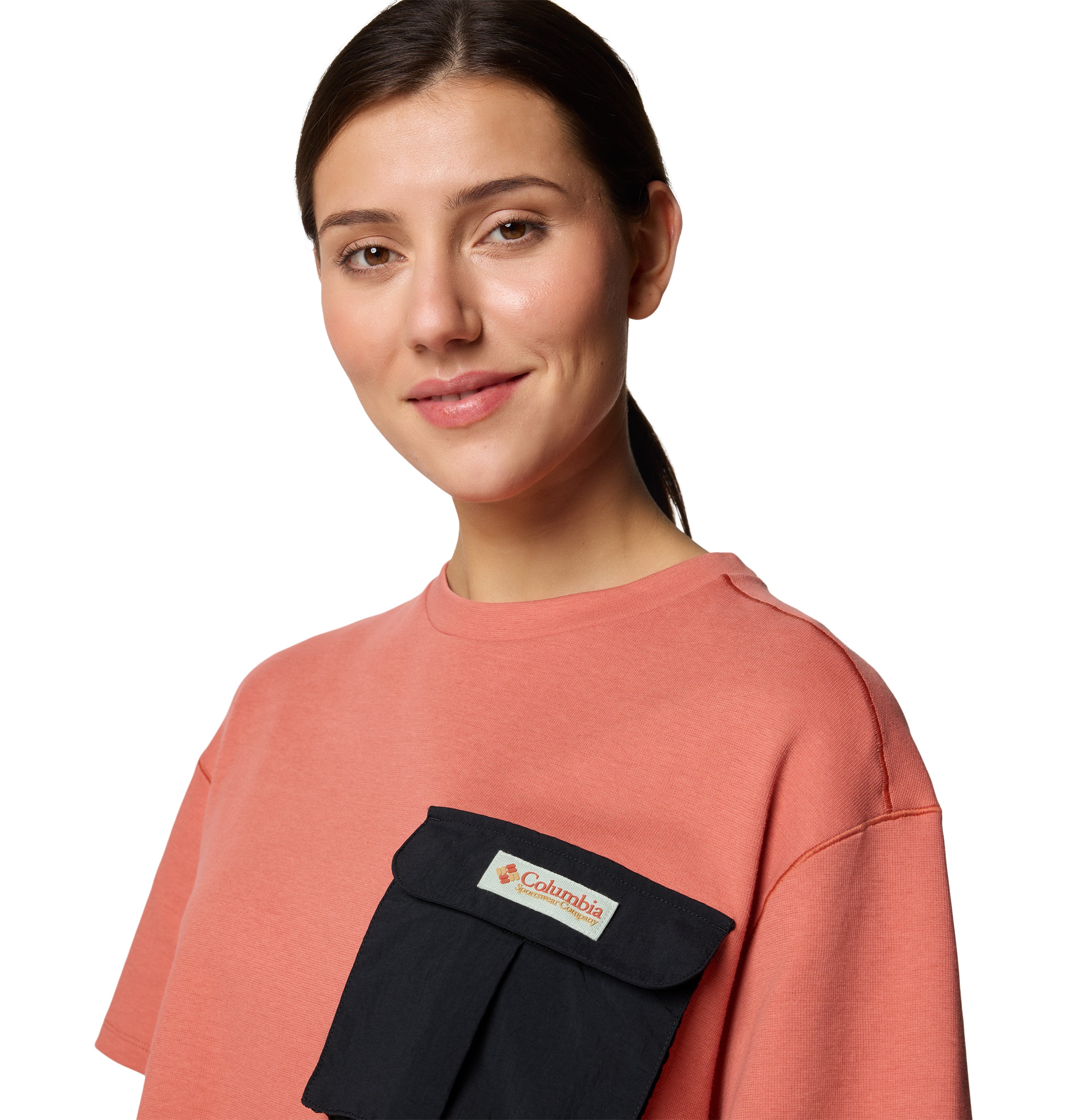 PLAYERA MUJER COLUMBIA | COVE BEACH CROPPED POCKET TEE