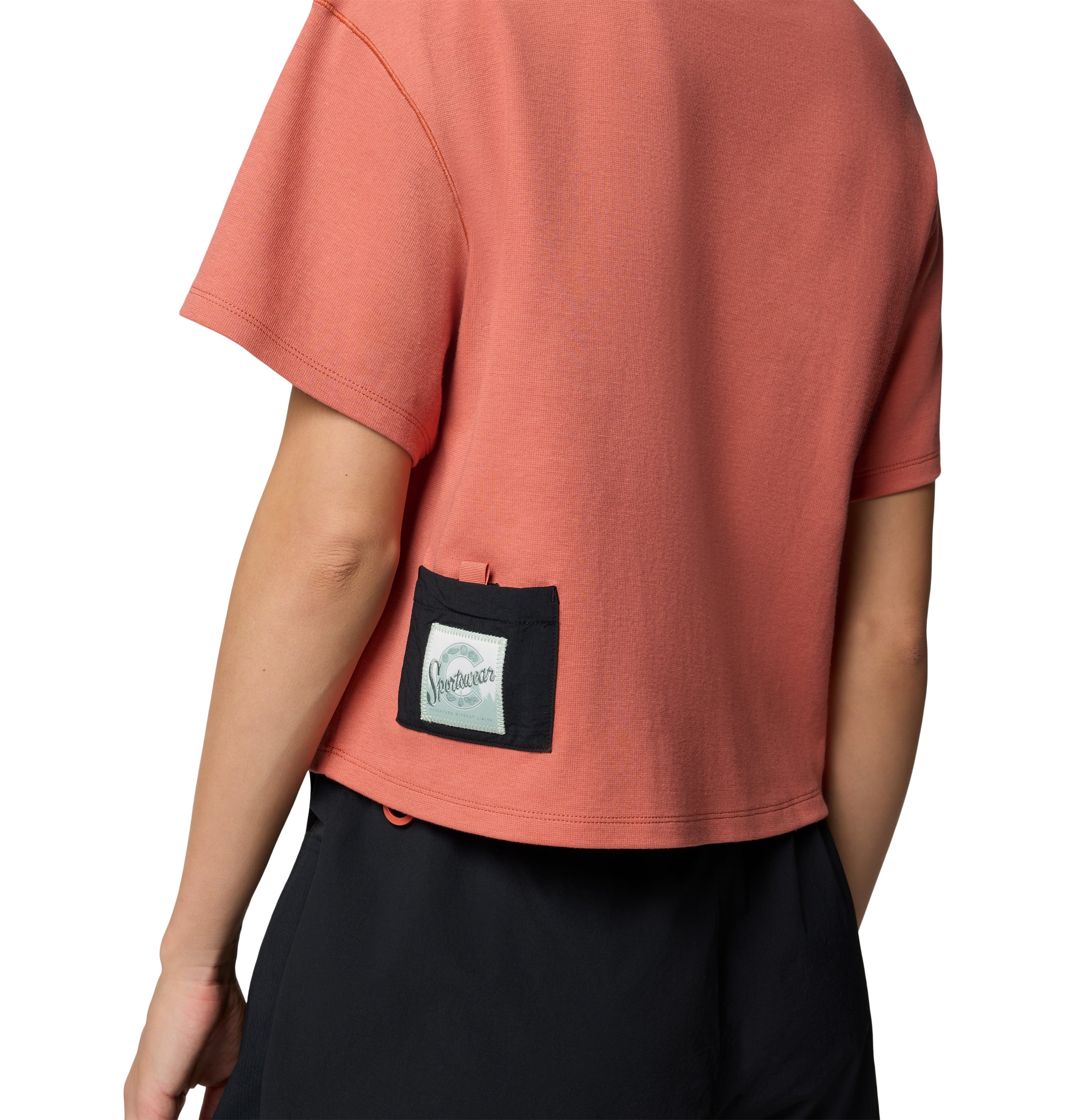 PLAYERA MUJER COLUMBIA | COVE BEACH CROPPED POCKET TEE
