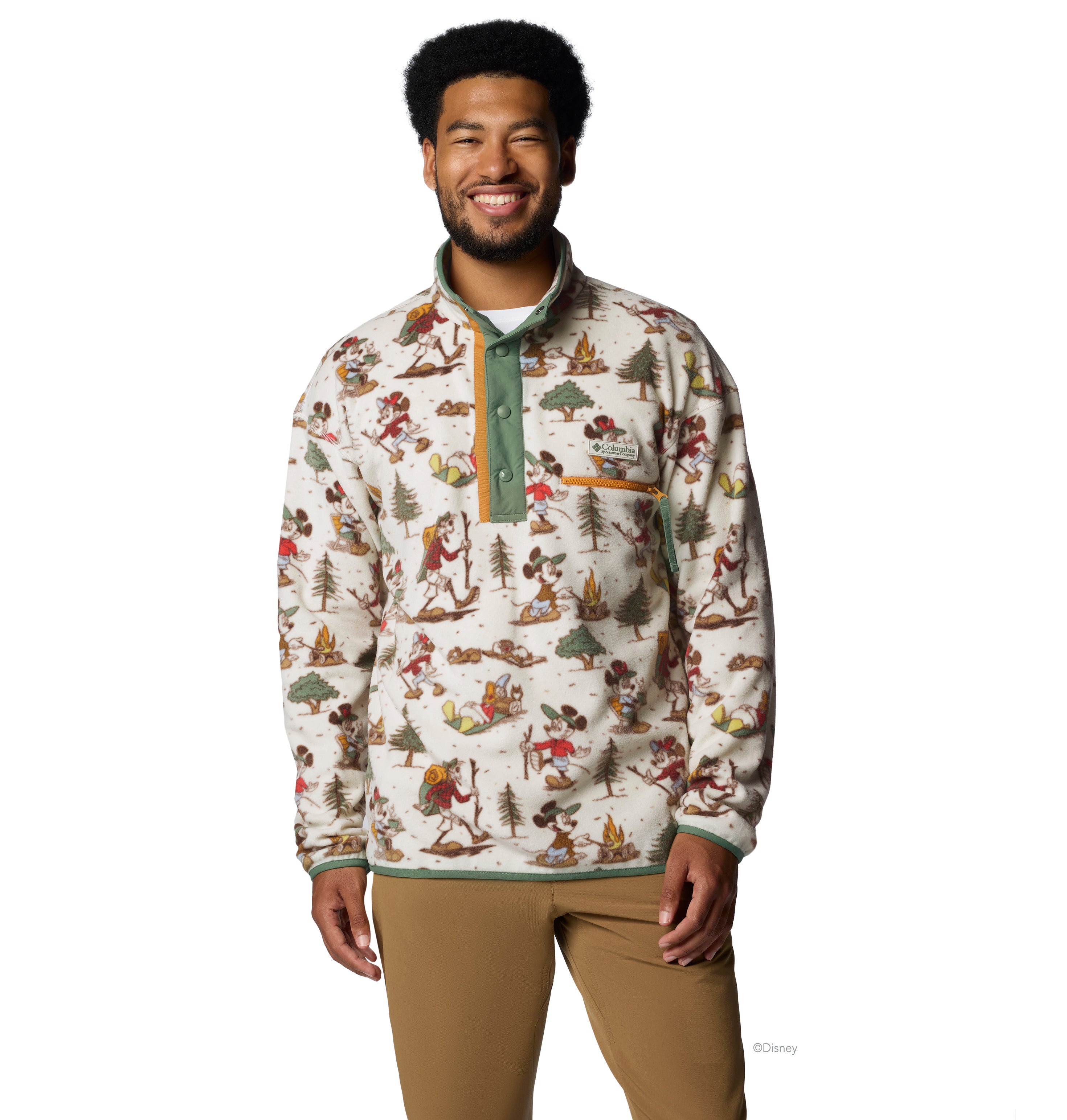 SUDADERA HOMBRE COLUMBIA | M CSC X DISNEY HALF SNAP FLEECE