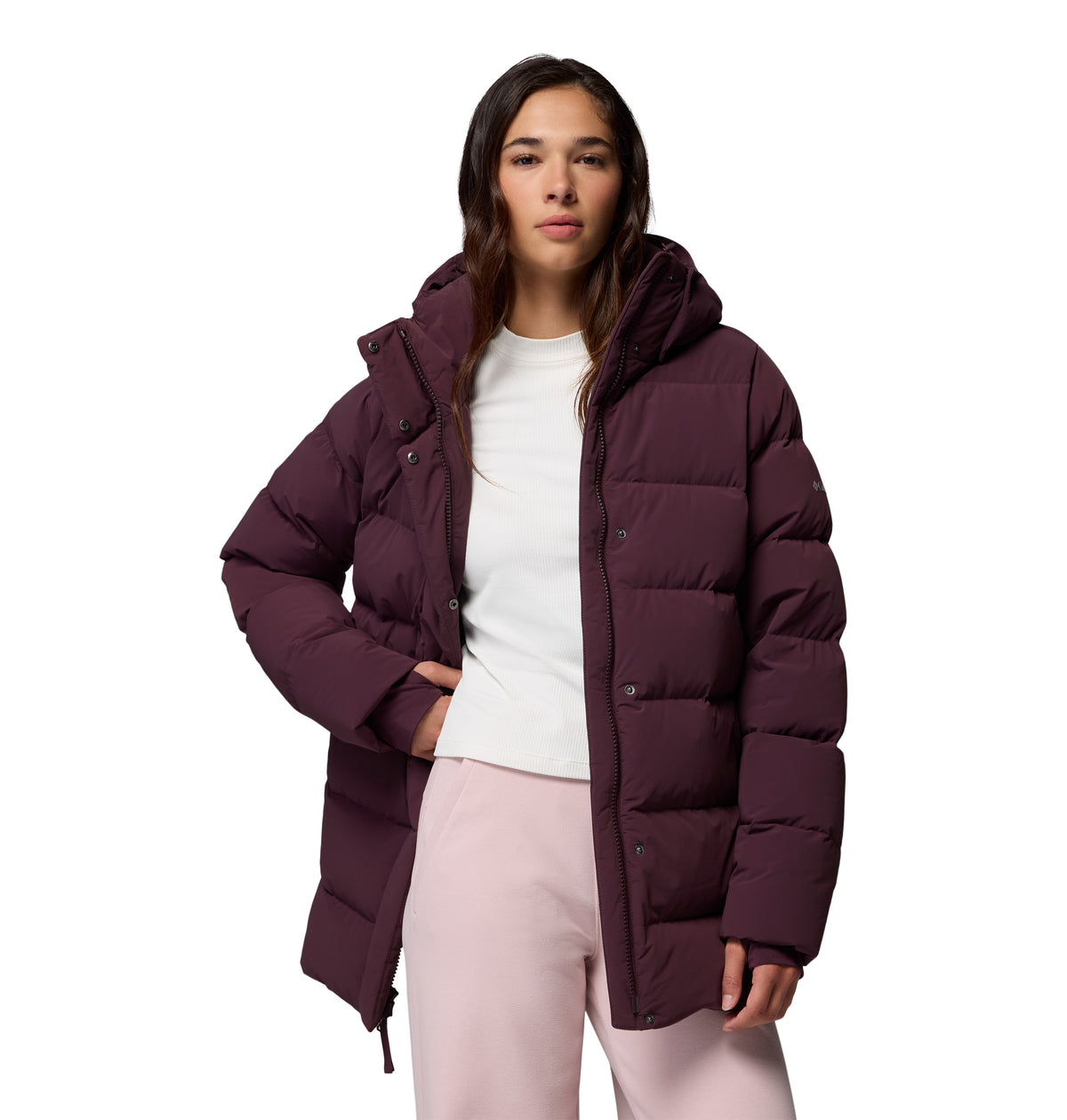 Chamarra para Mujer Columbia Amaze Puff Mid Hooded Jacket