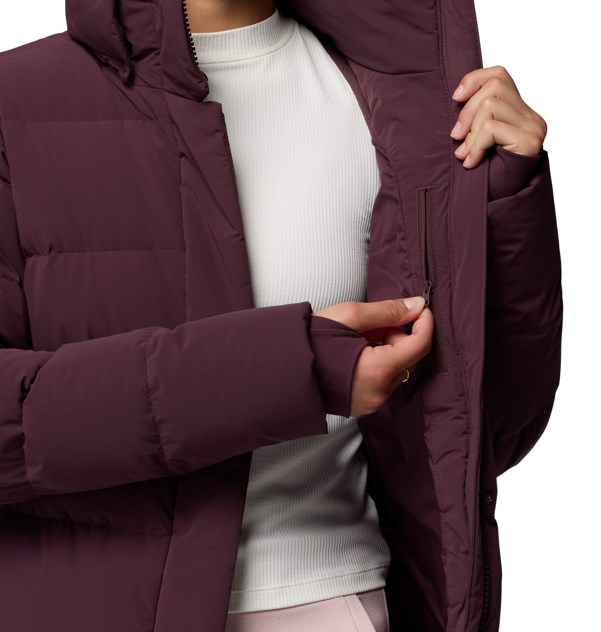 Chamarra para Mujer Columbia Amaze Puff Mid Hooded Jacket