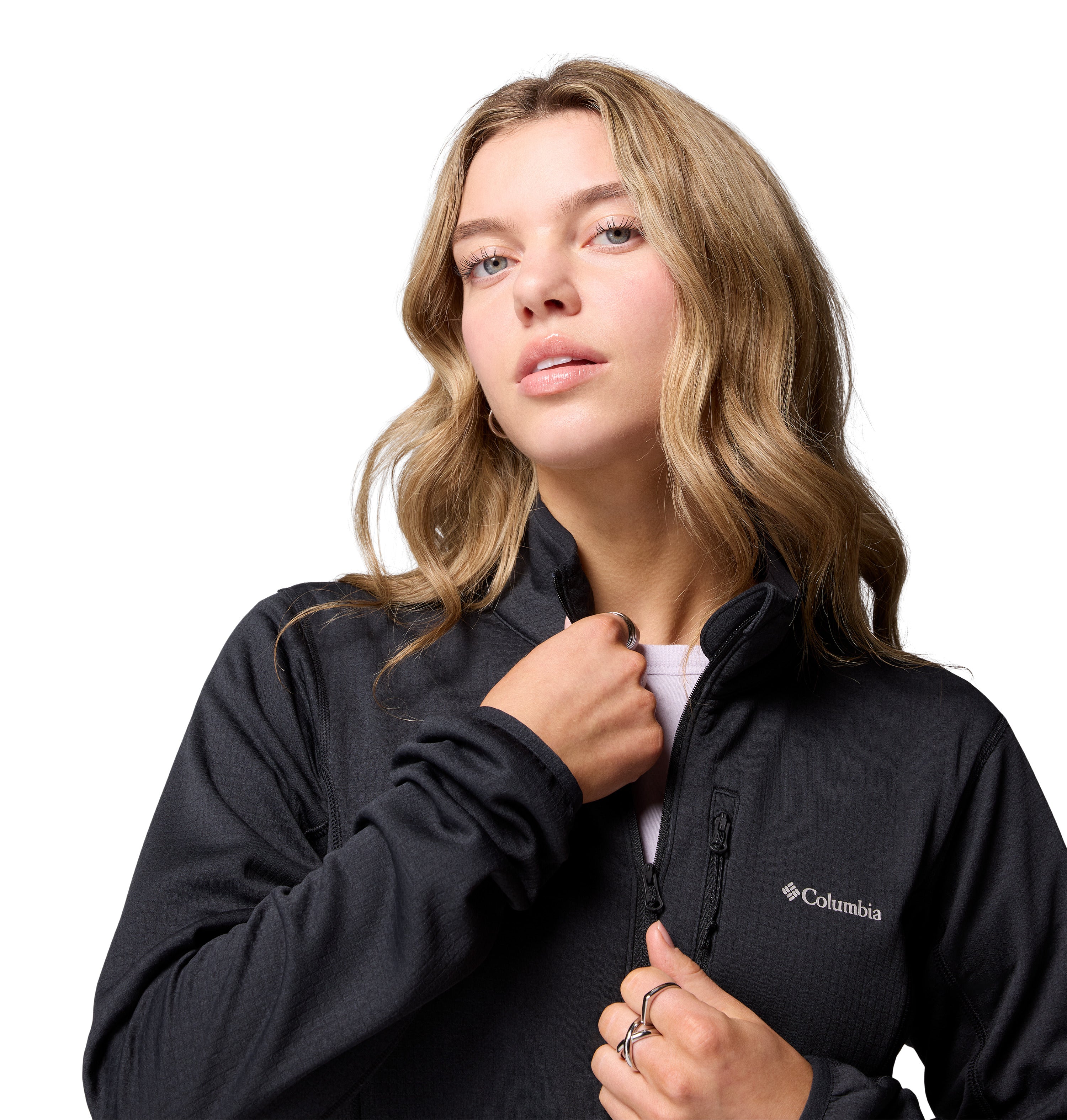 Chamarra para Mujer Columbia Essential Hike Grid Fleece Full Zip