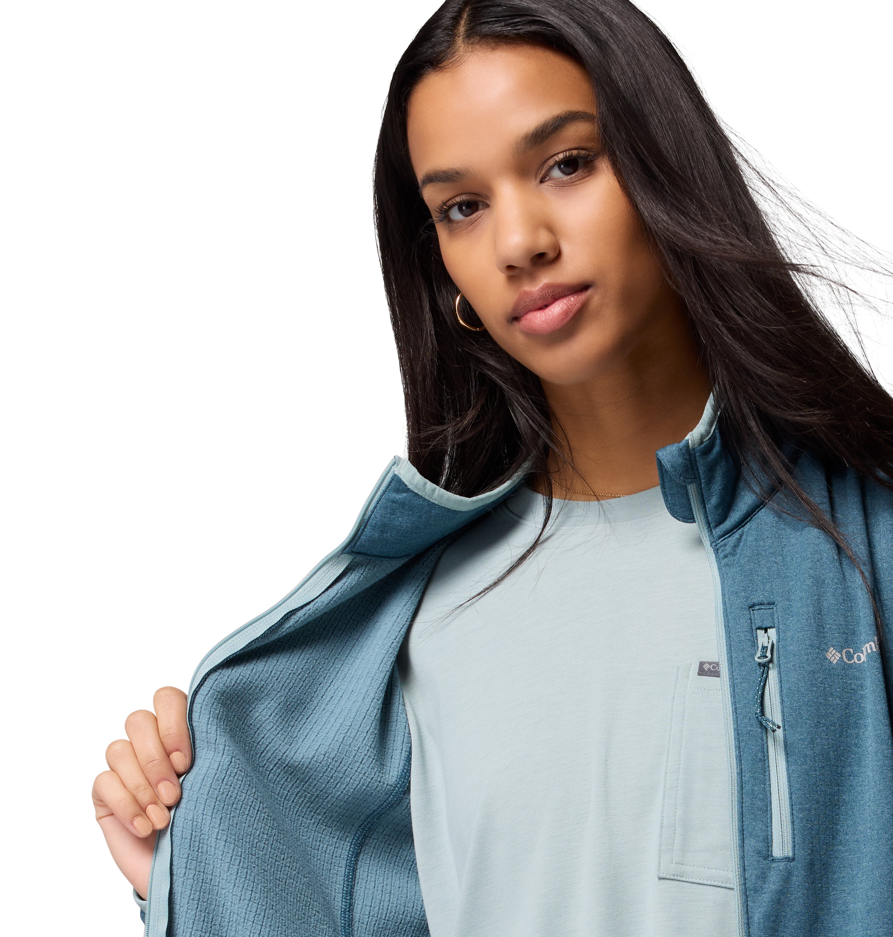 Chamarra para Mujer Columbia Essential Hike Grid Fleece Full Zip