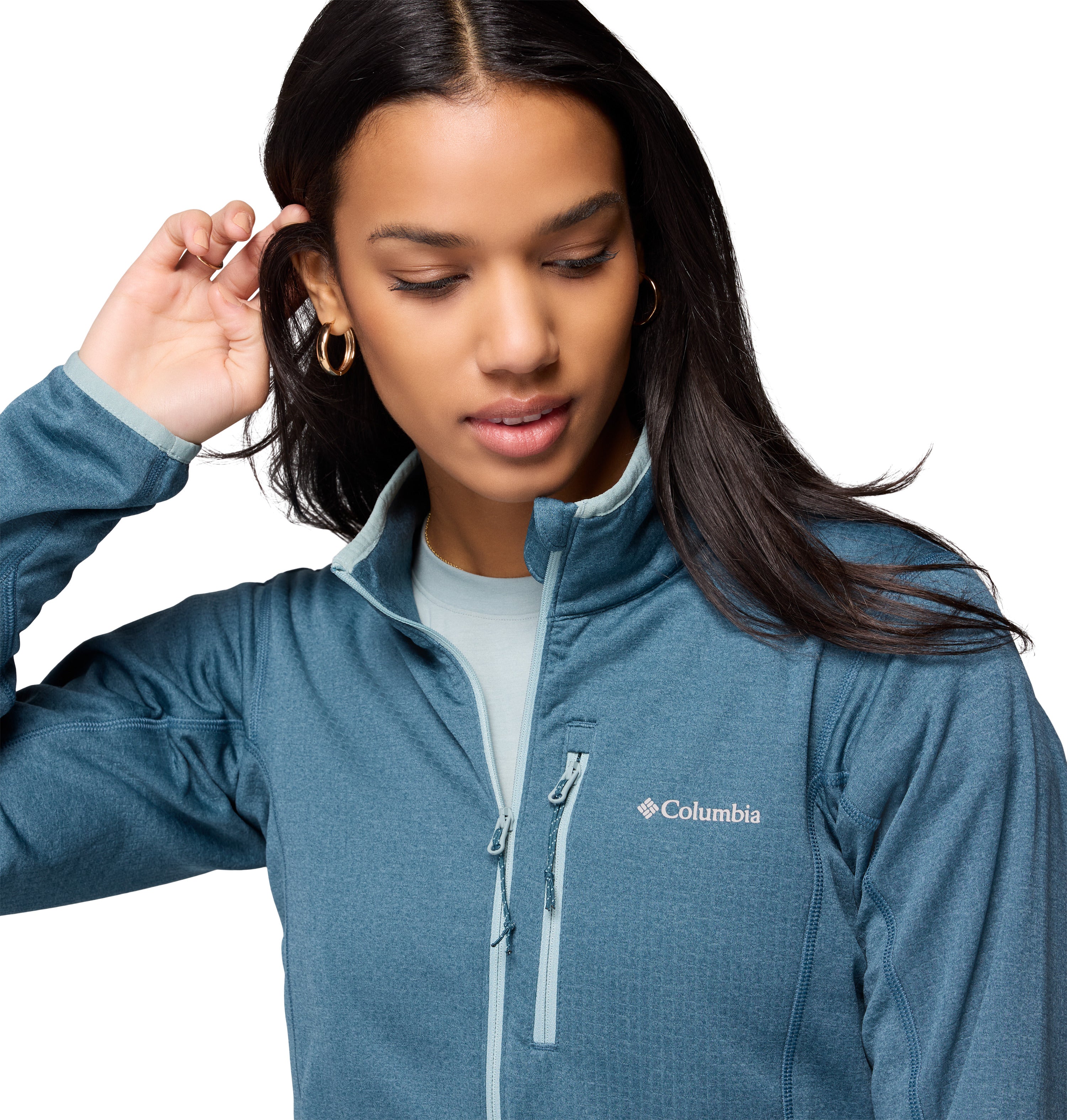 Chamarra para Mujer Columbia Essential Hike Grid Fleece Full Zip