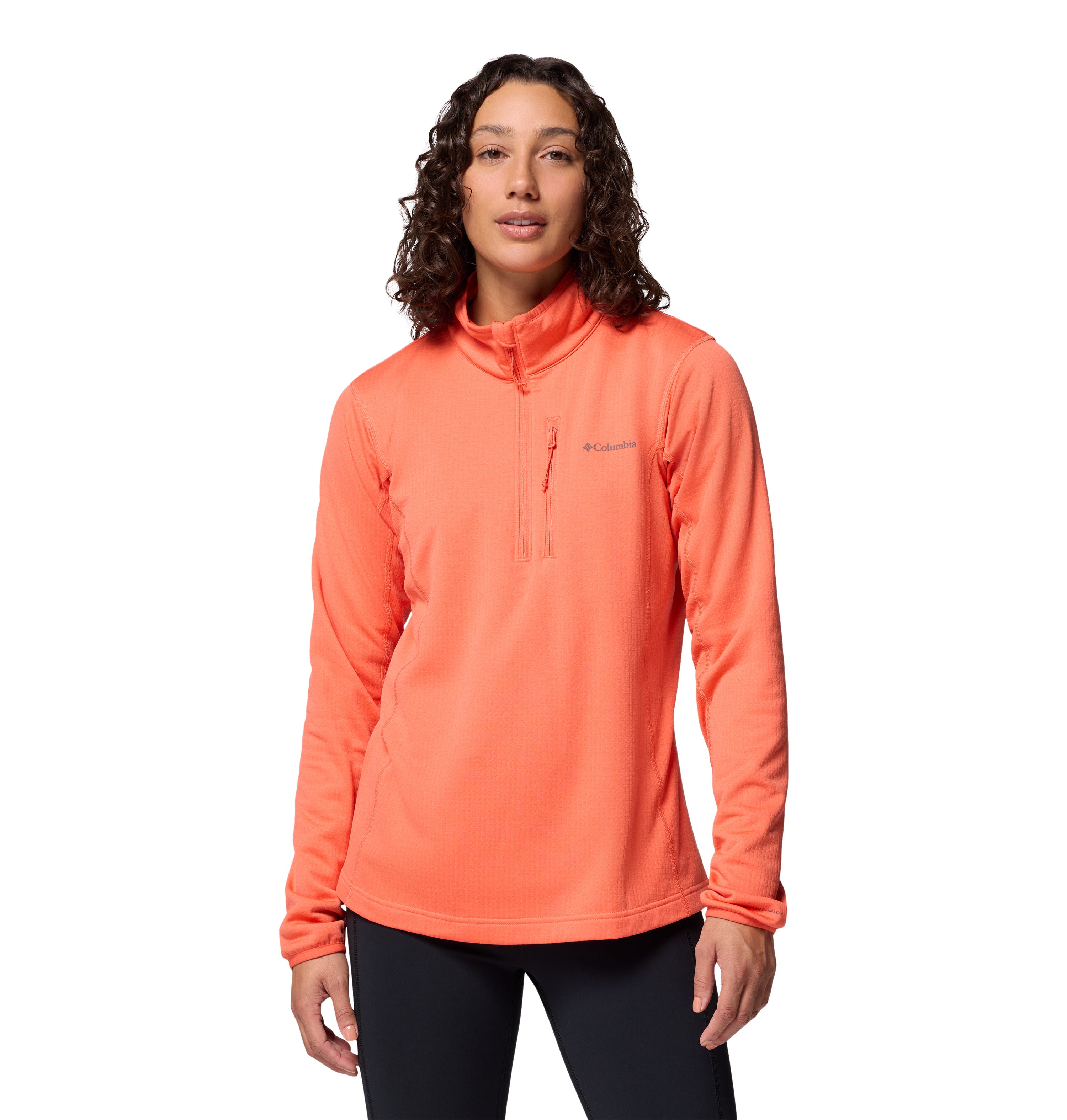 Sudadera con medio cierre para mujer Columbia Essential Hike Grid Fleece