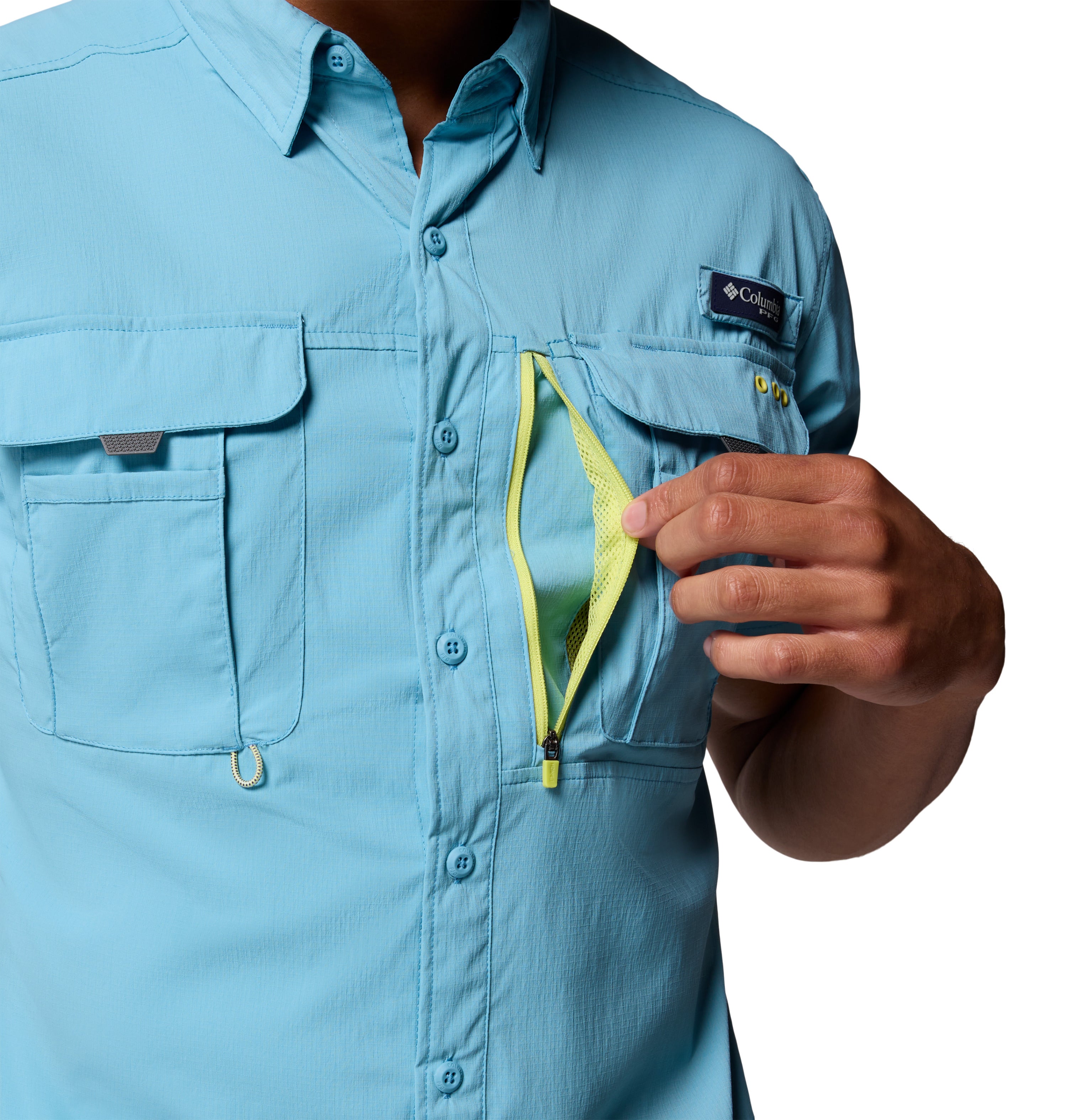 Camisa de manga corta para hombre Columbia Bahama Elite