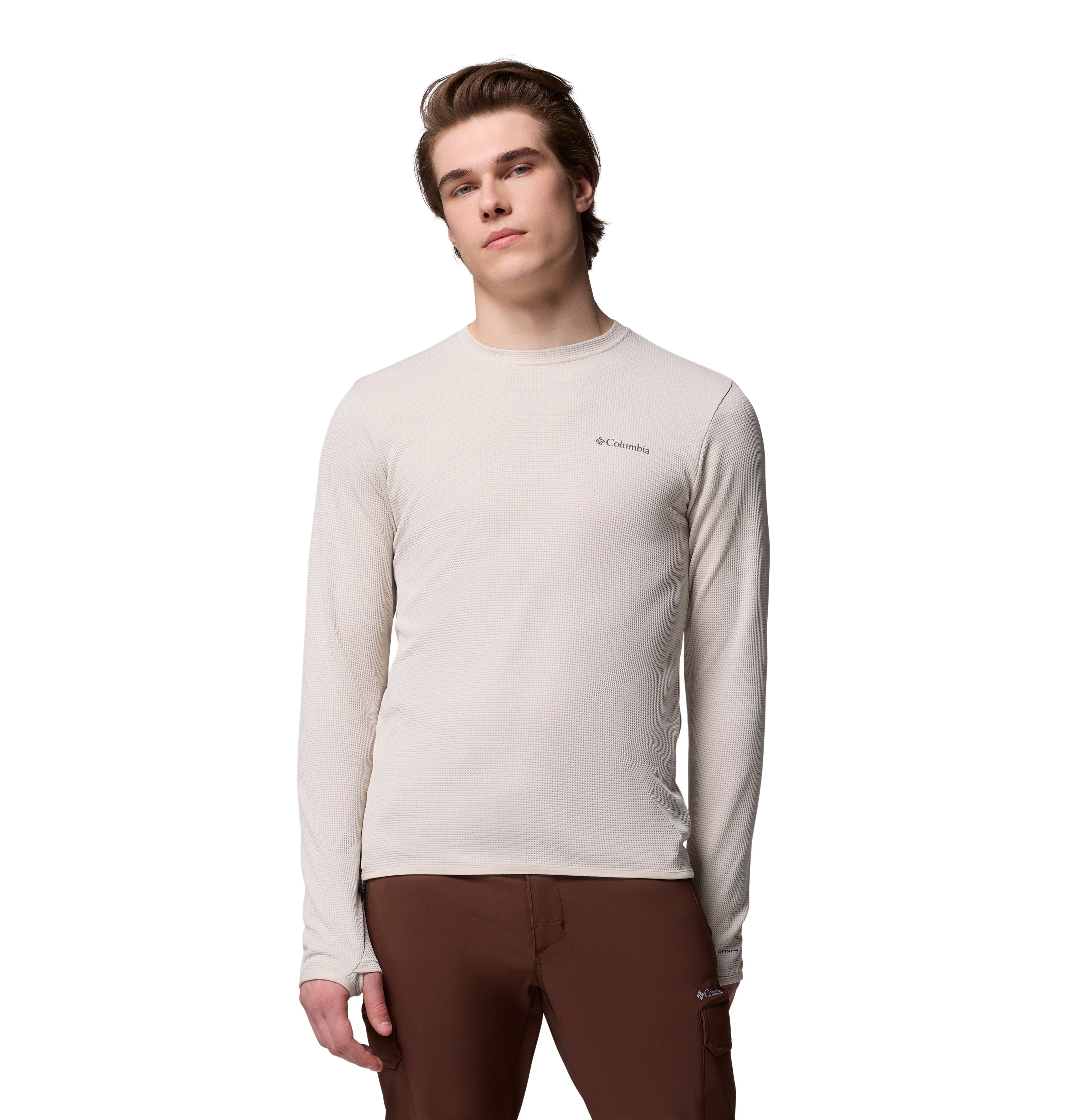 Playera de manga larga para hombre Columbia Tech Trail Utility Warm Crew