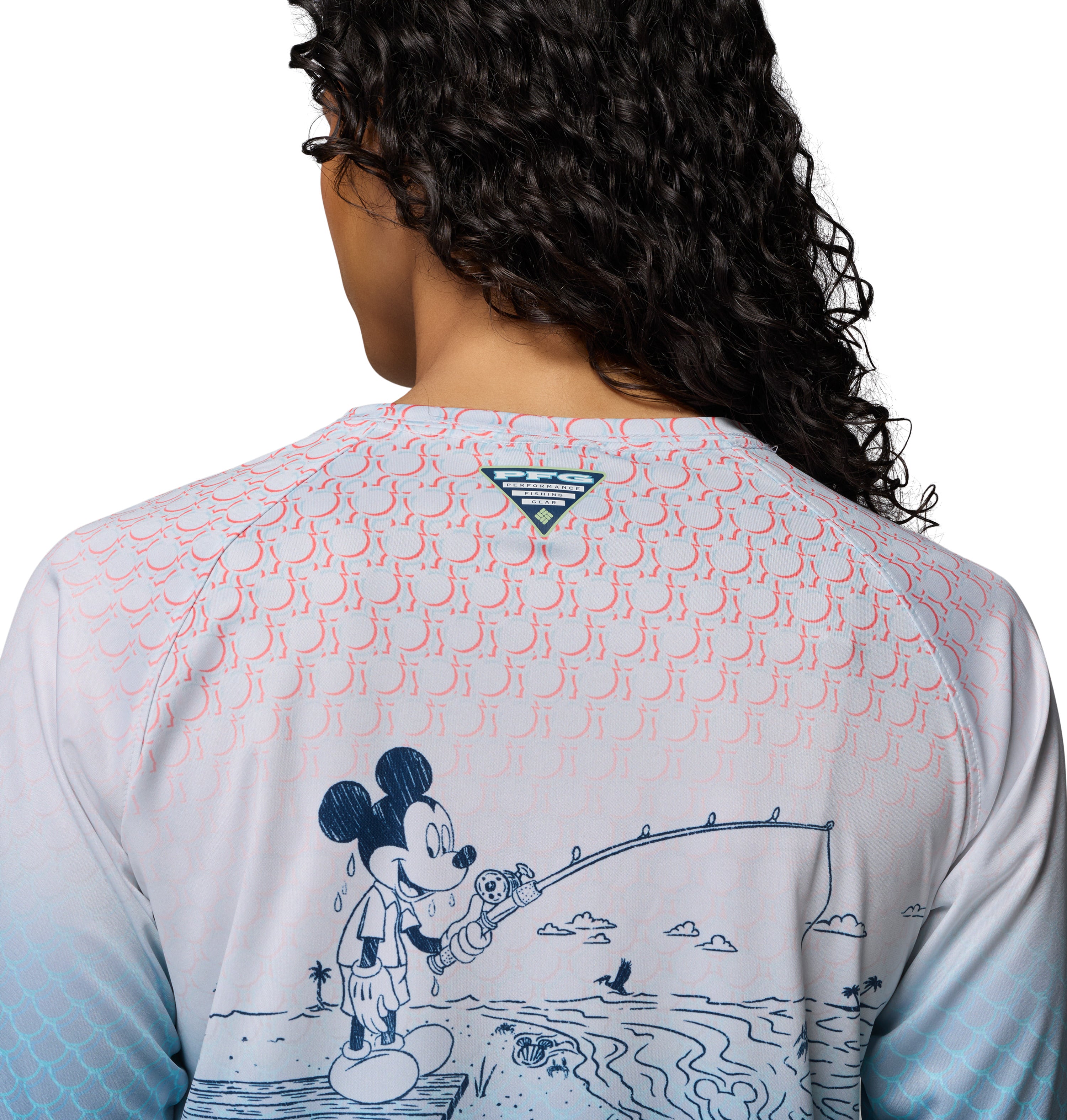 Playera de manga larga para mujer Columbia W PFG Disney Tidal LS Shirt