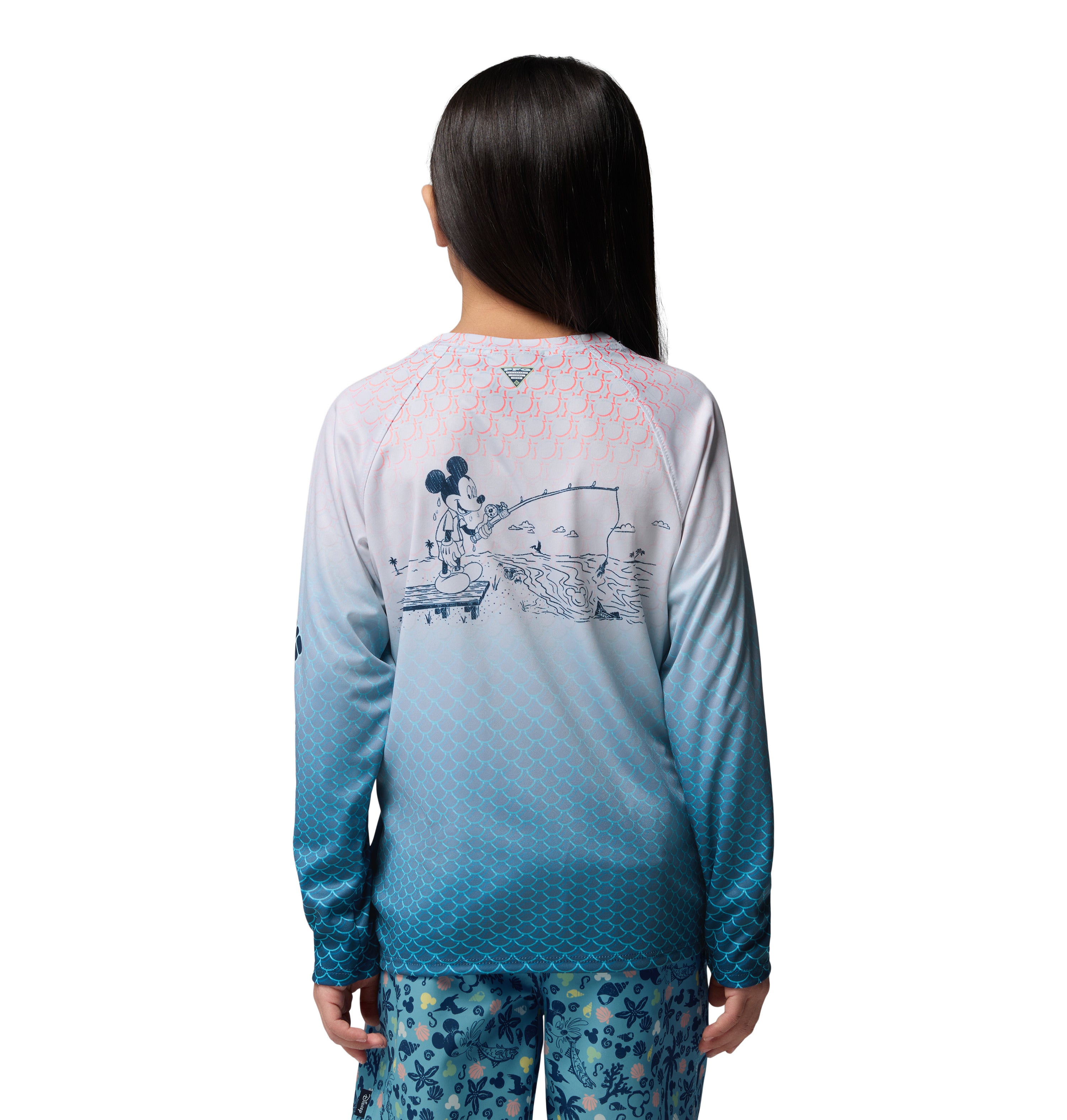 Playera de manga larga para niños Columbia Y PFG Disney Terminal Tackle LS Shirt