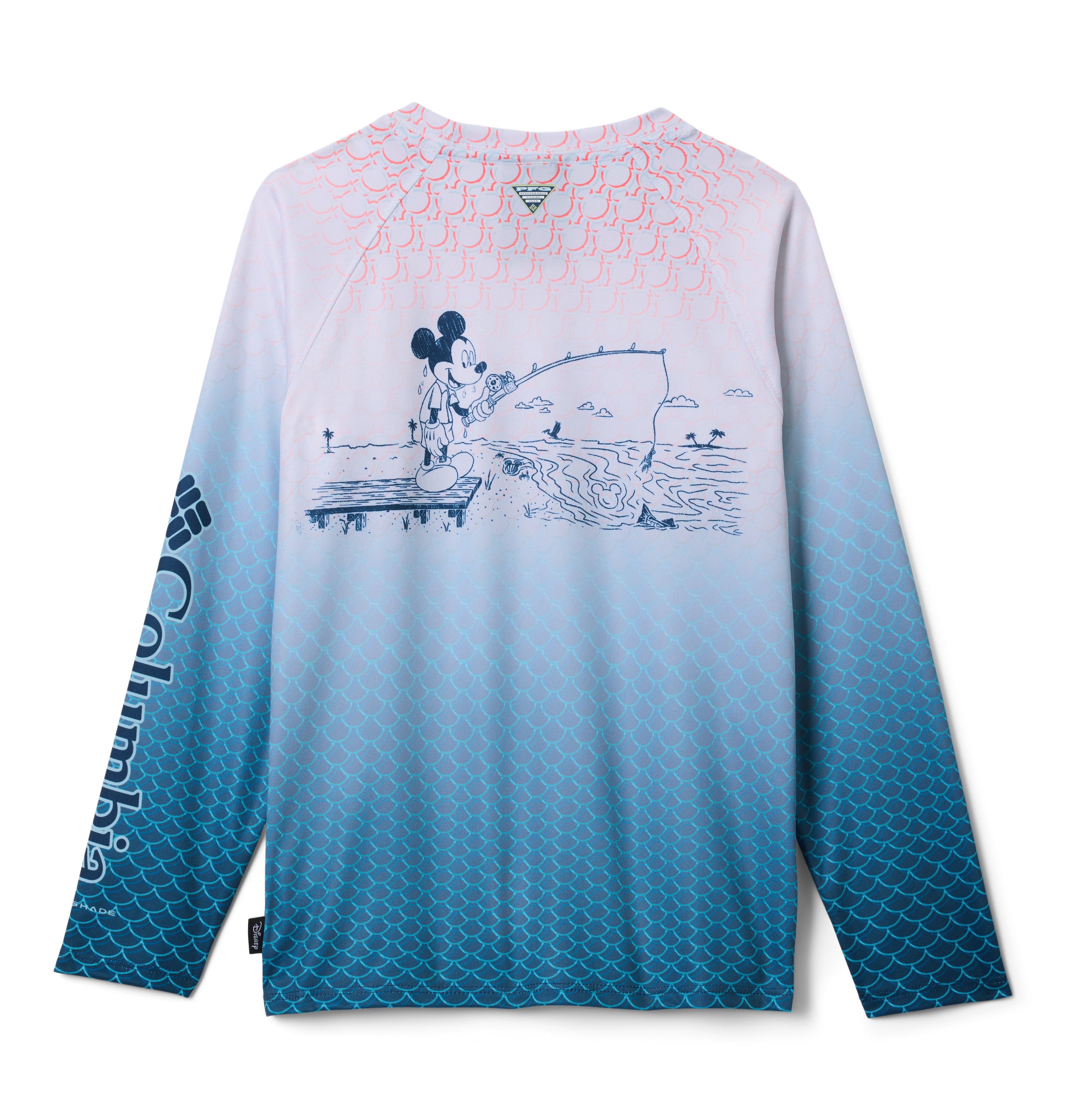 Playera de manga larga para niños Columbia Y PFG Disney Terminal Tackle LS Shirt