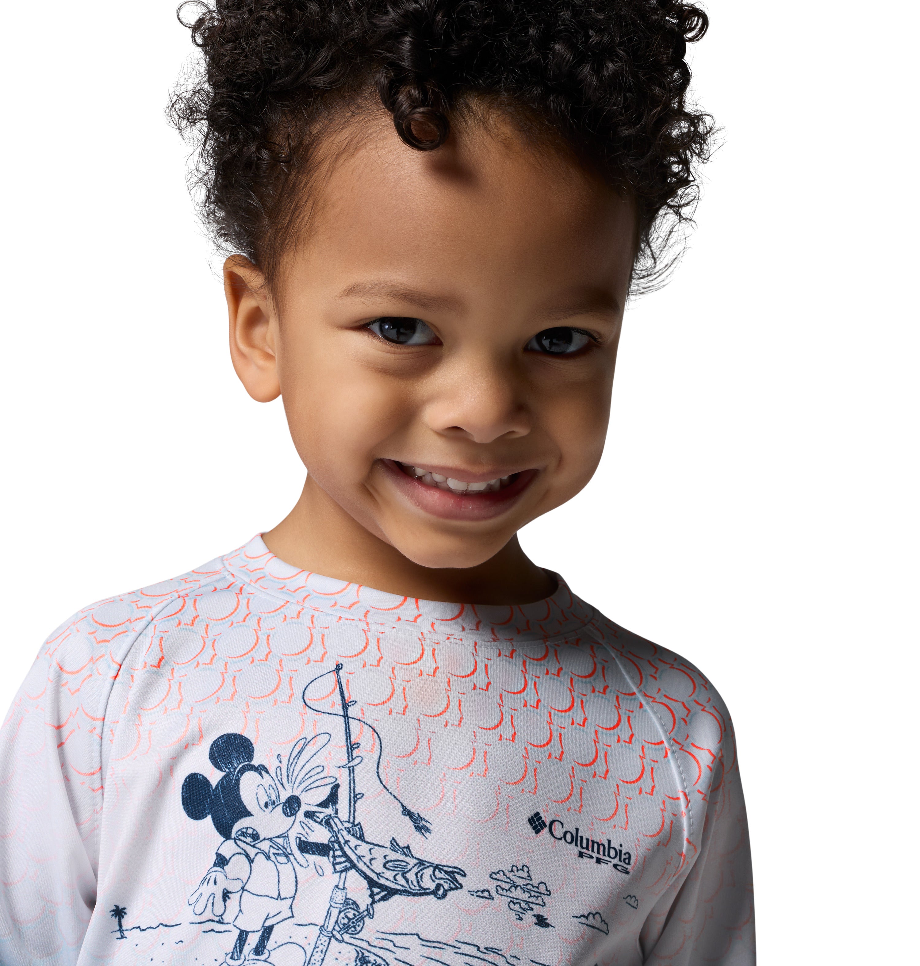 Playera de manga larga para niños pequeños Columbia Y PFG Disney Terminal Tackle LS Shirt