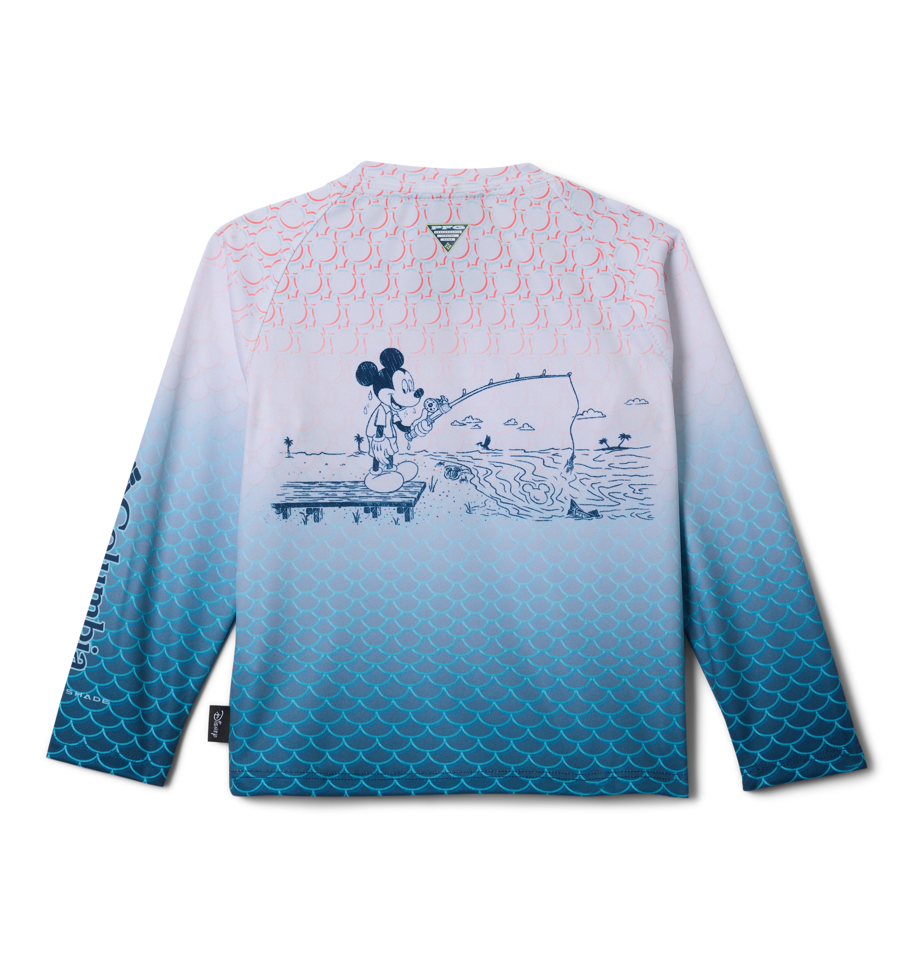 Playera de manga larga para niños pequeños Columbia Y PFG Disney Terminal Tackle LS Shirt