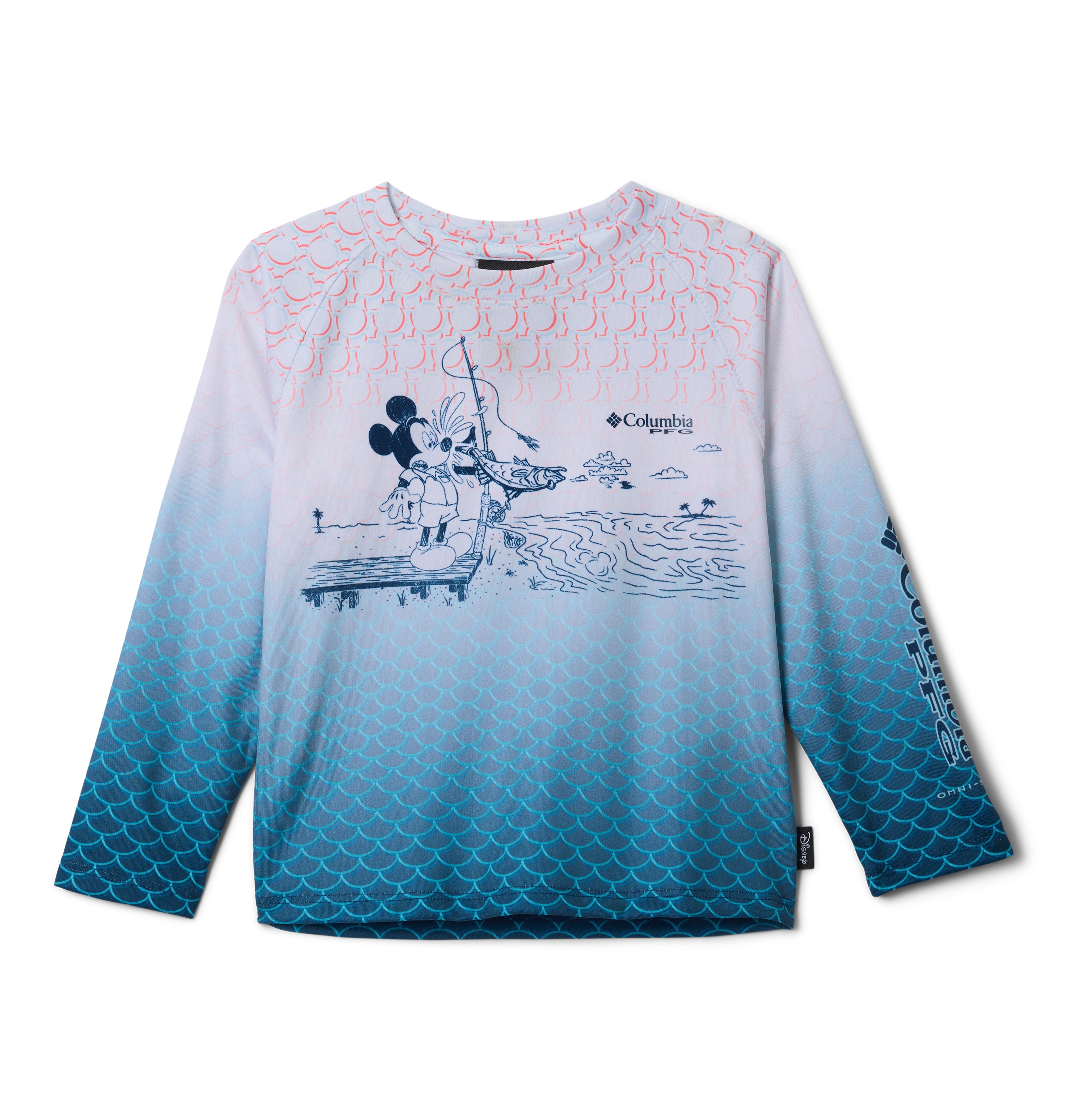 Playera de manga larga para niños pequeños Columbia Y PFG Disney Terminal Tackle LS Shirt