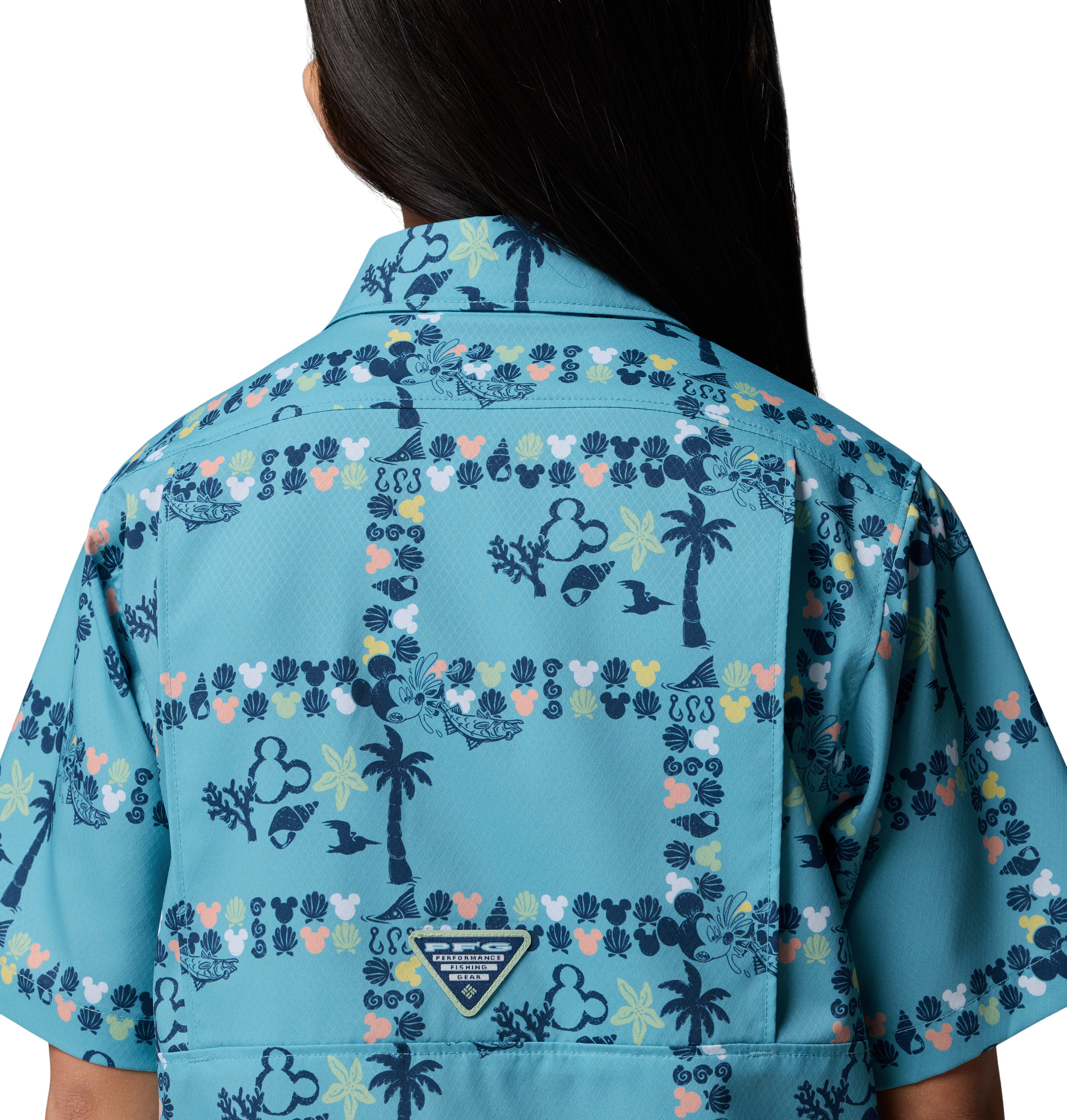 Camisa de manga corta para niños Columbia Y PFG Disney Super Slack Tide Shirt