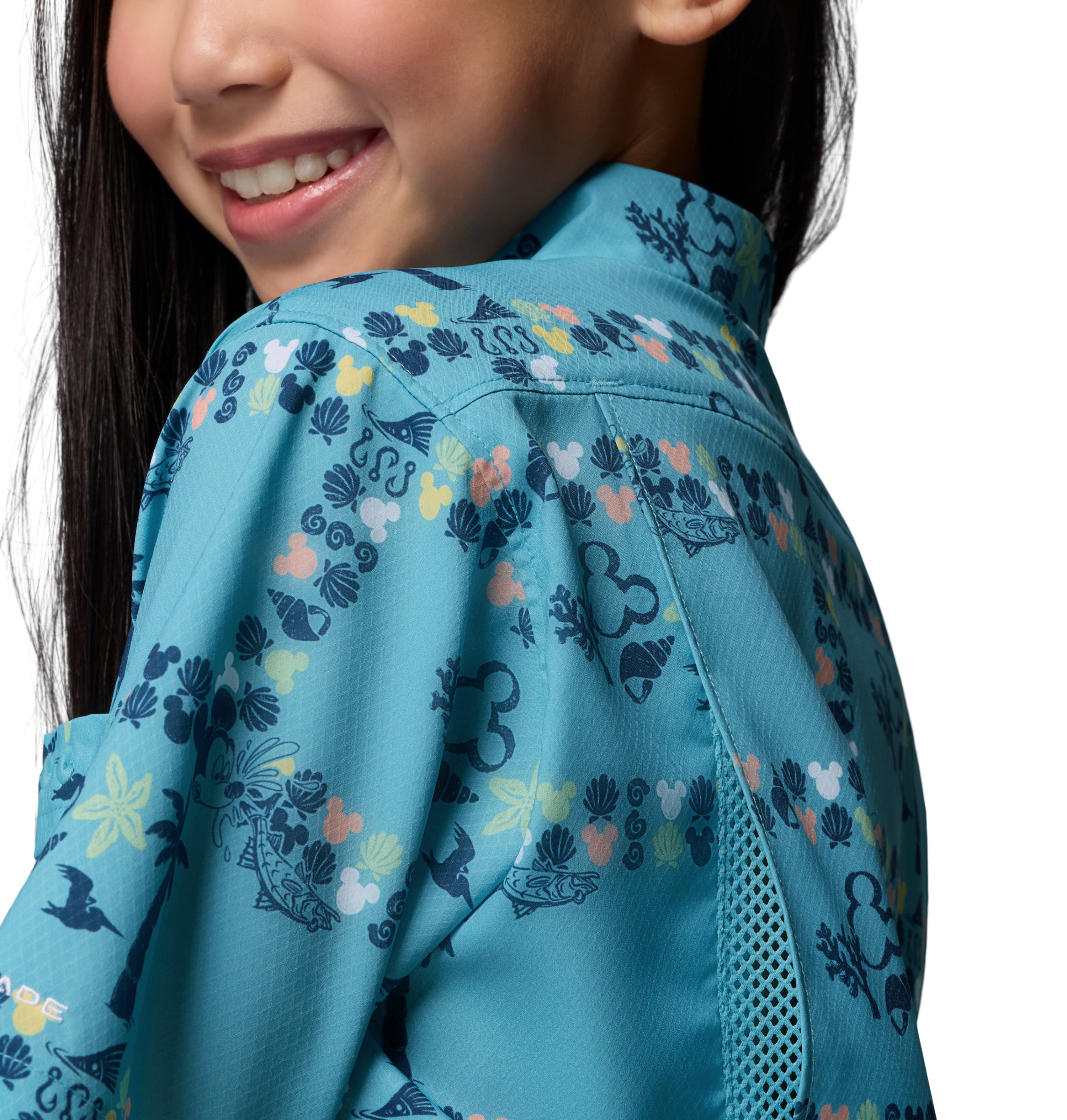 Camisa de manga corta para niños Columbia Y PFG Disney Super Slack Tide Shirt