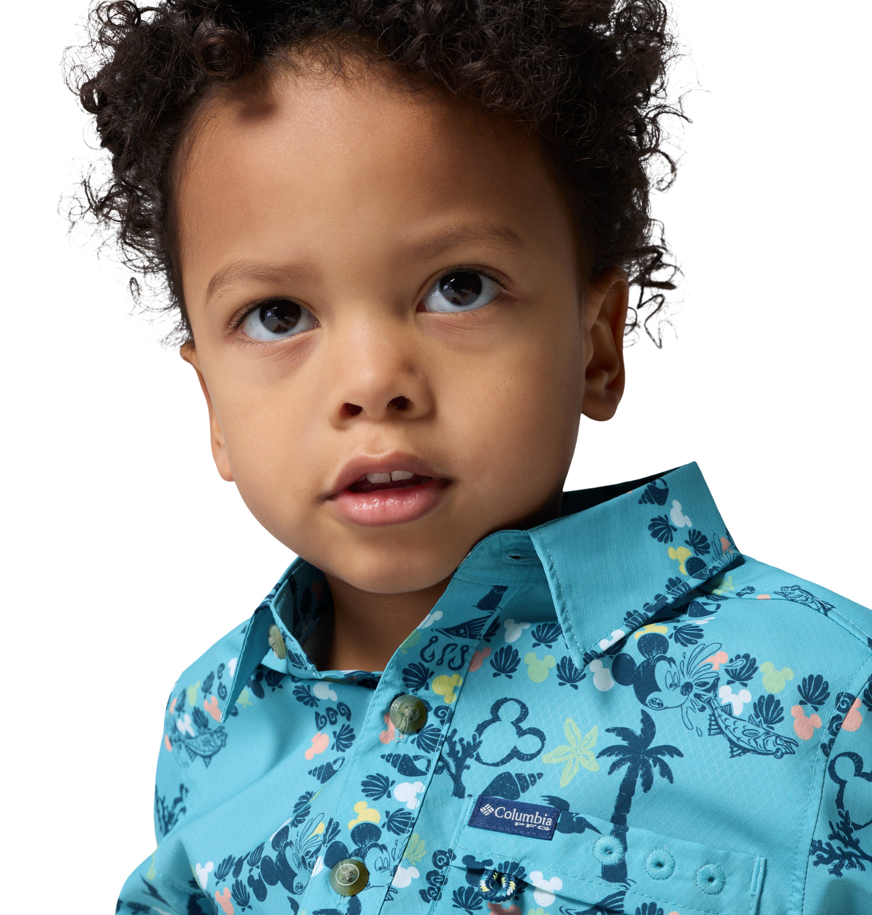 Camisa de manga corta para niños pequeños Columbia Y PFG Disney Super Slack Tide Shirt