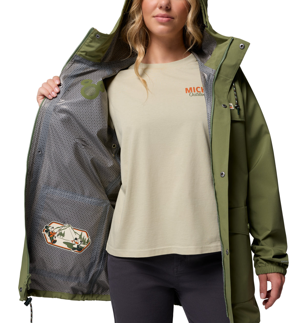 Chamarra Impermeable Unisex Columbia M CSC x Disney Mickey Ibex Rain Shell