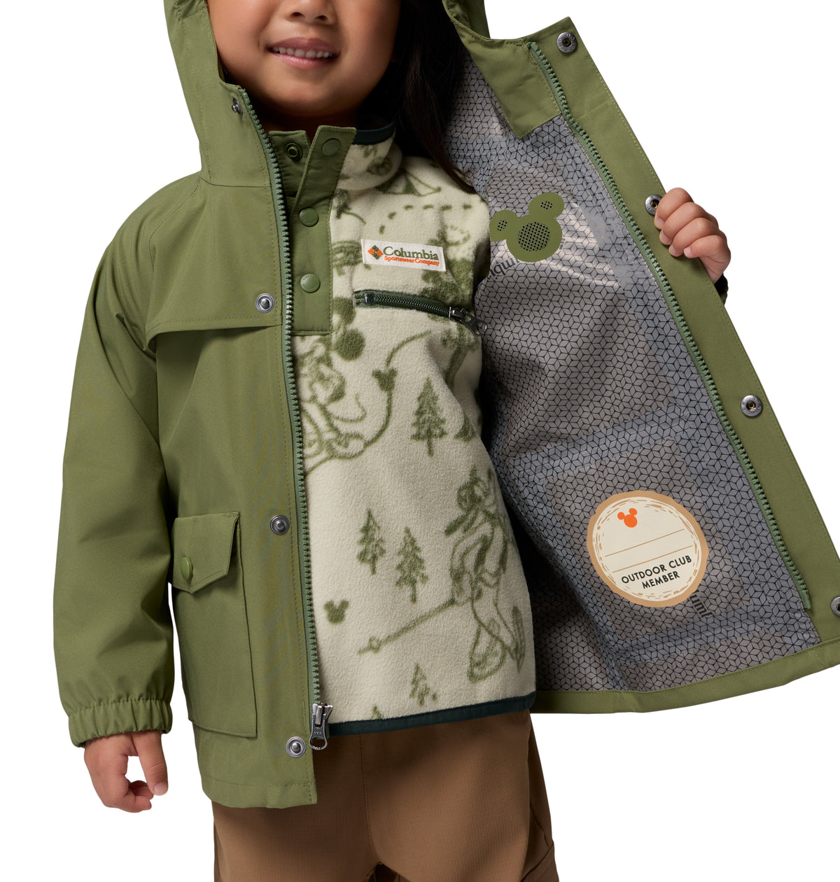 Chamarra Impermeable para Niños Pequeños Columbia Y CSC x Disney Mickey Ibex Rain Shell
