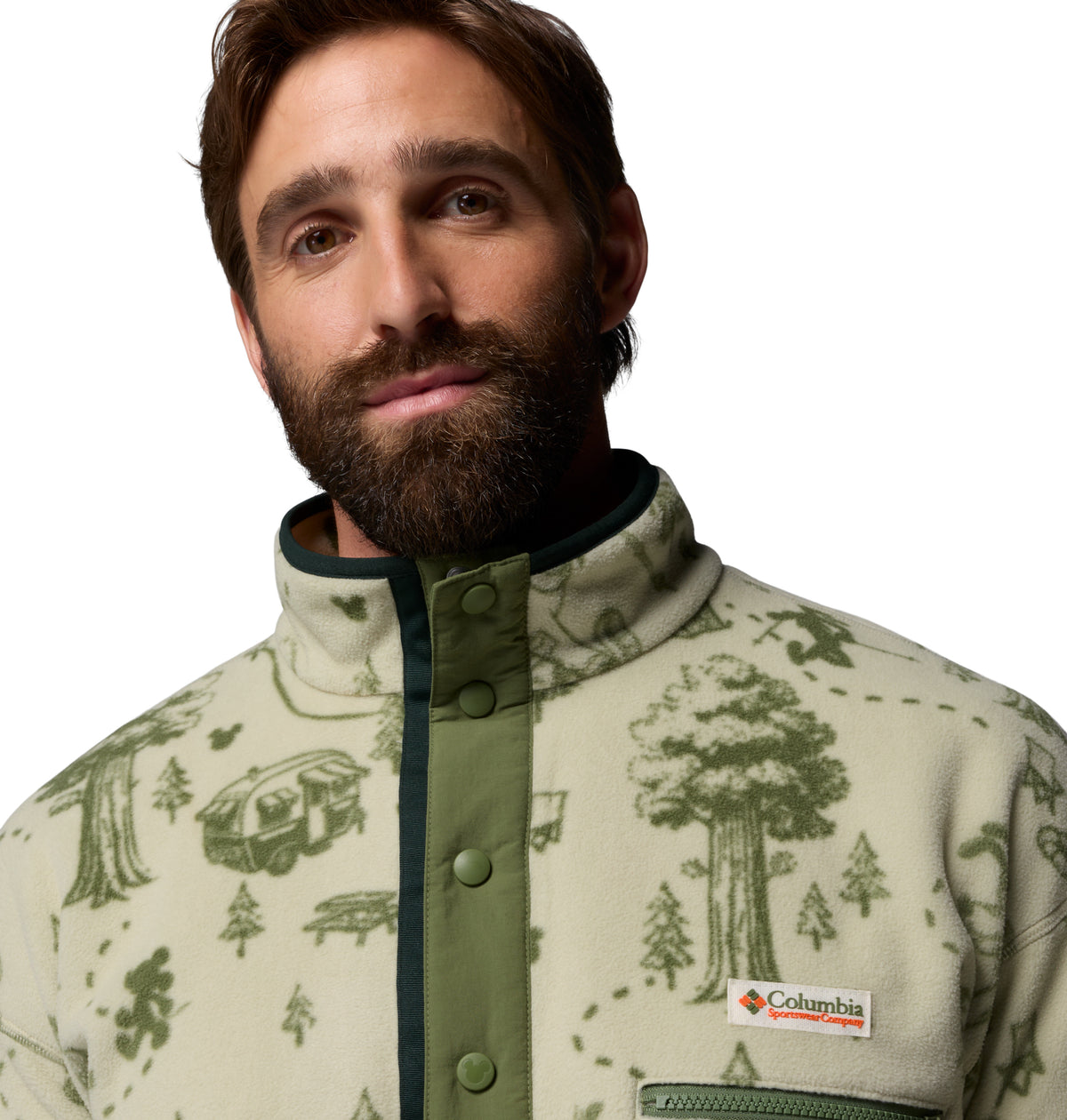 Sudadera para Hombre Columbia M CSC X Disney Half Snap Fleece