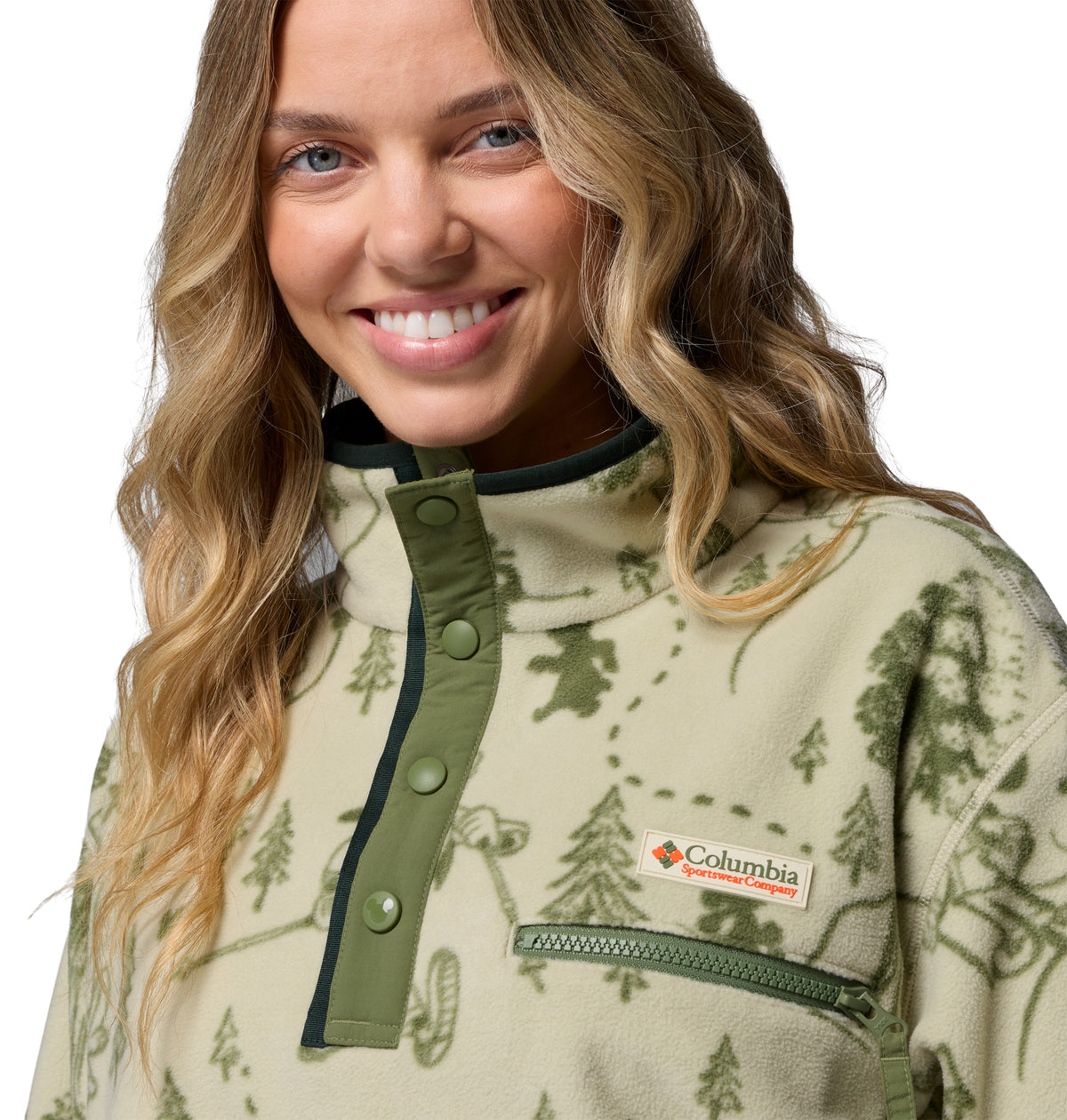 Sudadera para Mujer Columbia W CSC X Disney Half Snap Fleece