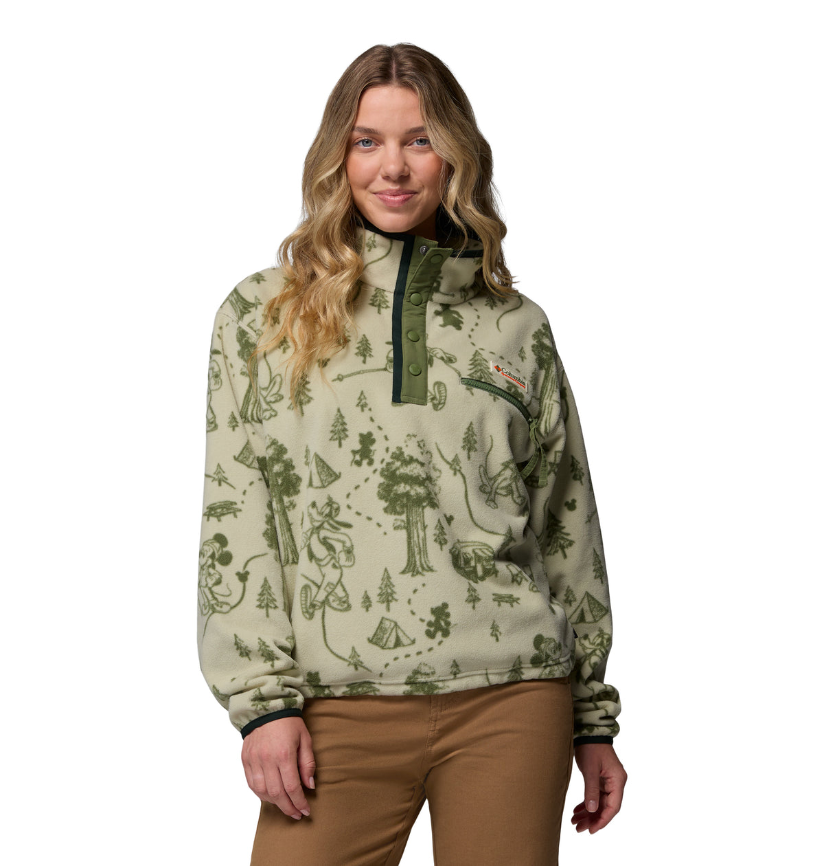 Sudadera para Mujer Columbia W CSC X Disney Half Snap Fleece