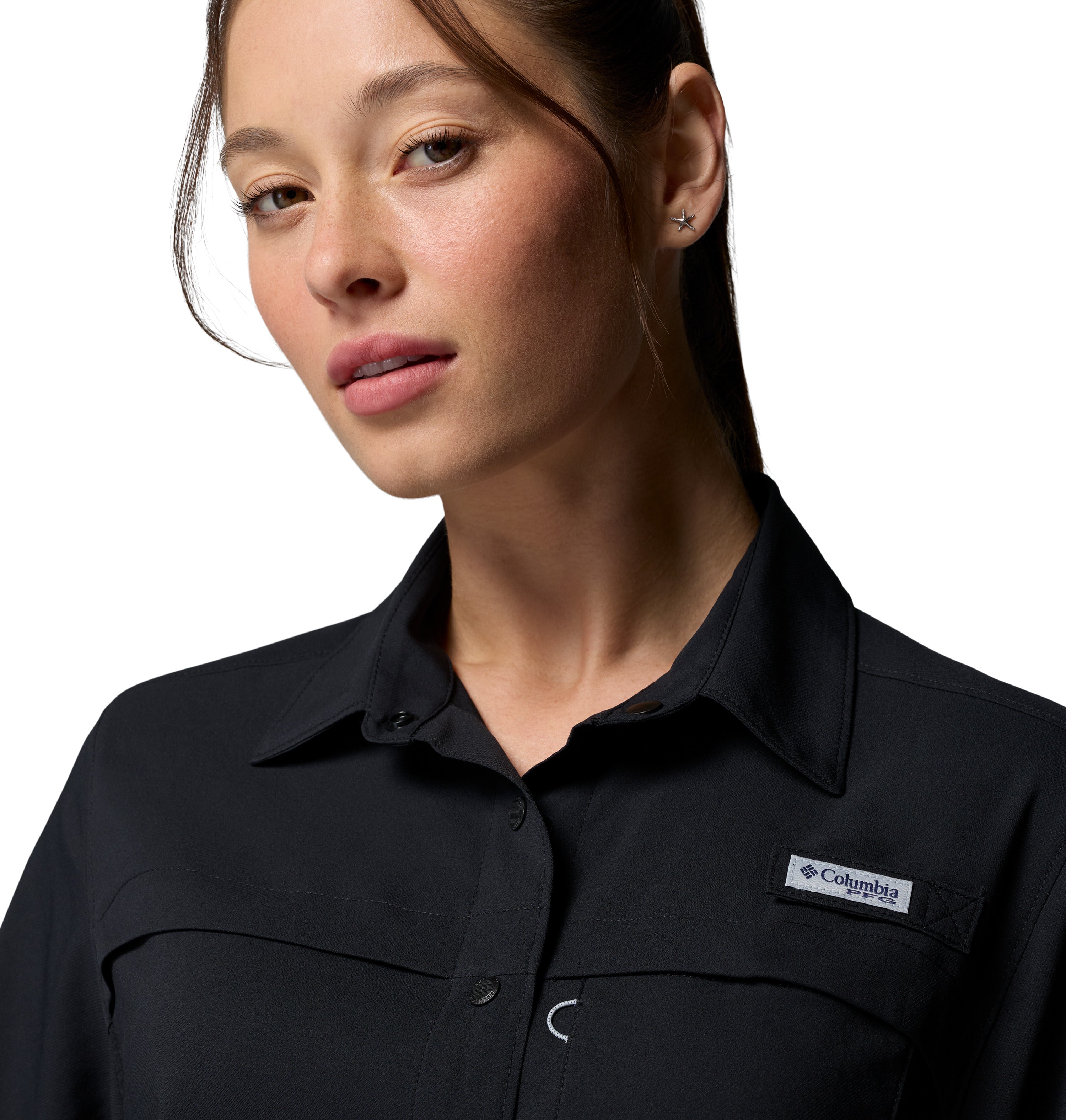 Camisa manga corta para Mujer Columbia PFG Castback Woven Short Sleeve