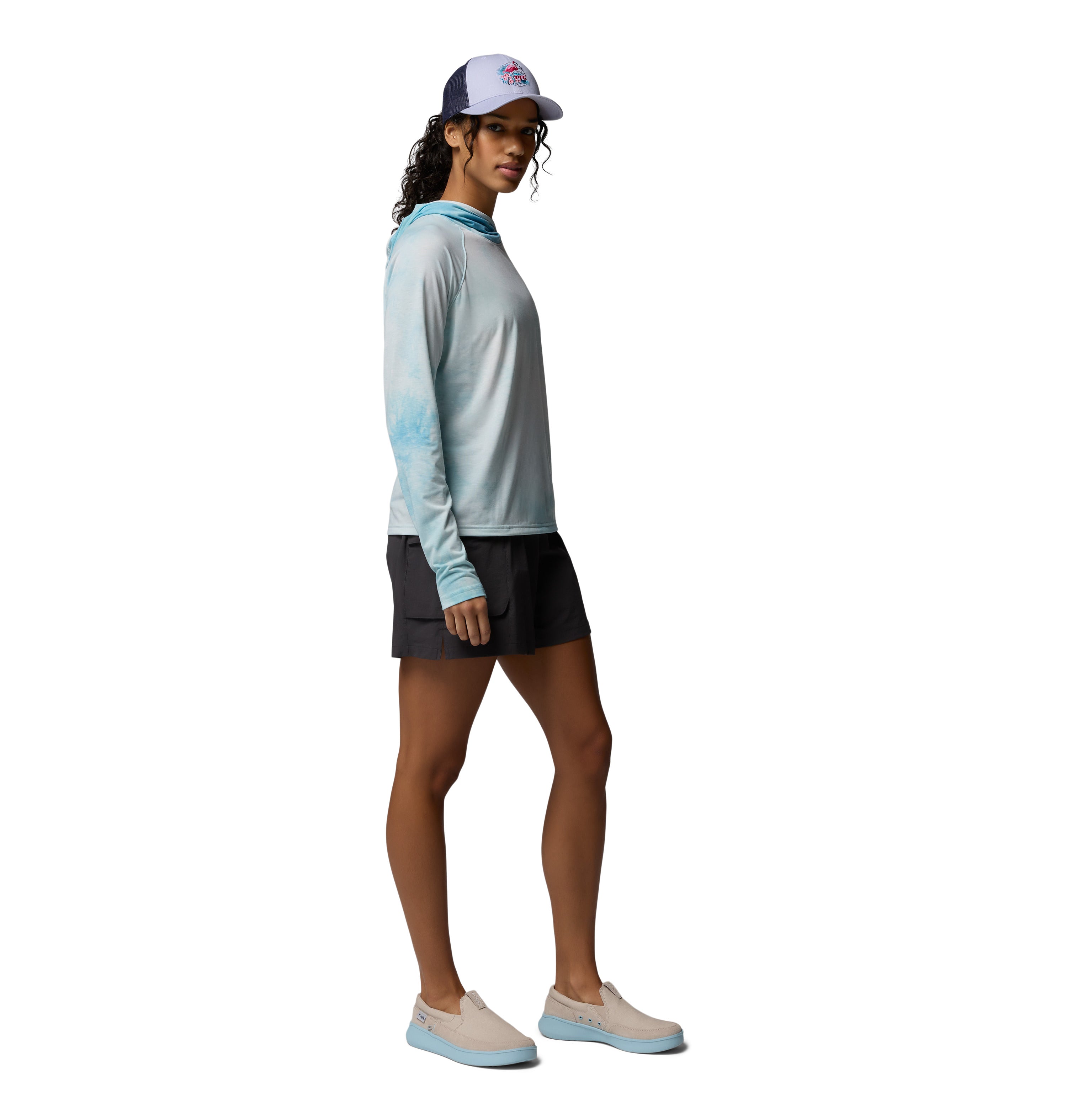 Playera para Mujer Columbia PFG Uncharted II Cloud Hoodie