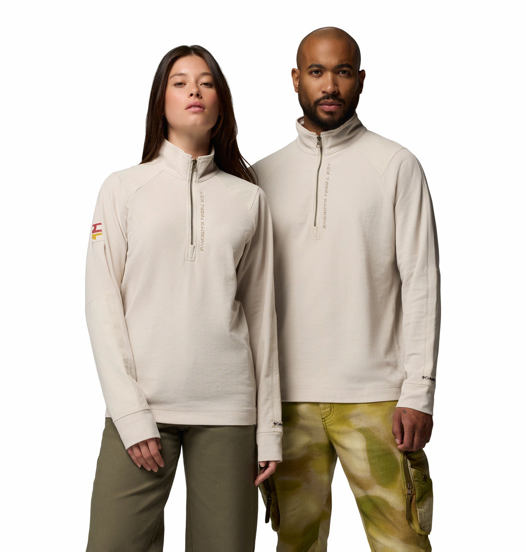 Playera de manga larga de medio cierre Unisex Star Wars Endor Issue Half Zip