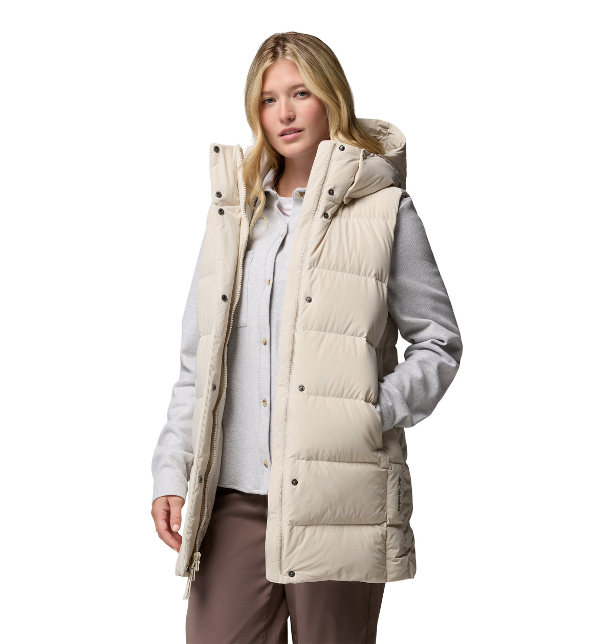Chaleco Térmico para Mujer Columbia Amaze Puff Mid Hooded Vest